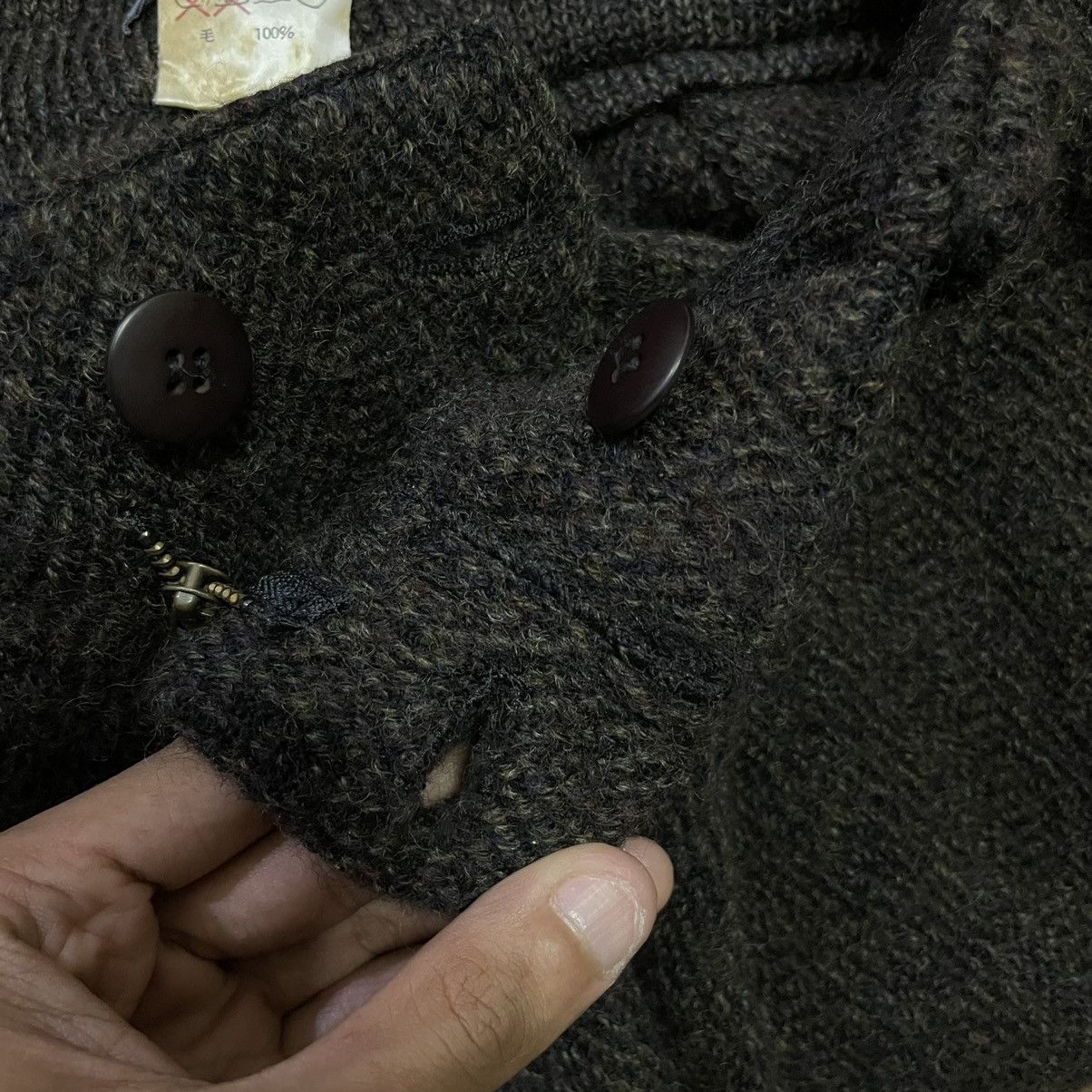 Issey Miyake Vintage Issey Miyake Men Wool Tweed Seditionaries Pants Size US 32 / EU 48 - 21 Thumbnail
