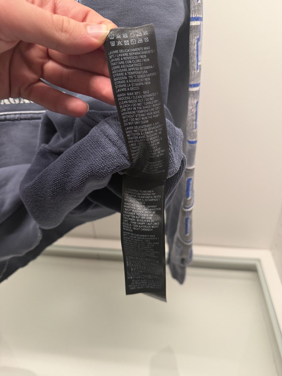 Balenciaga Balenciaga SNBN large fit washed blue hoodie Size US S / EU 44-46 / 1 - 11 Thumbnail
