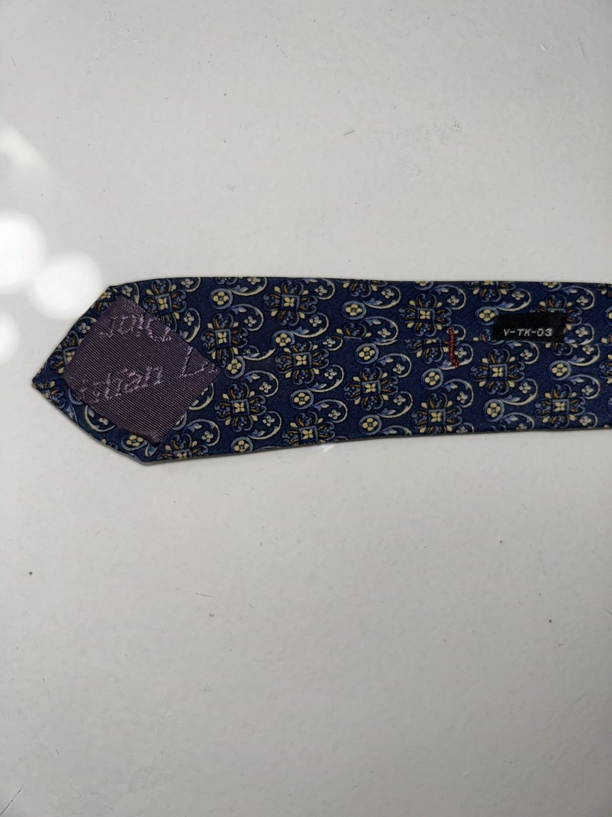Christian Dior Monsieur Vintage Christian Dior Monsieur Blue Paisley Men's Silk Tie Size ONE SIZE - 8 Thumbnail