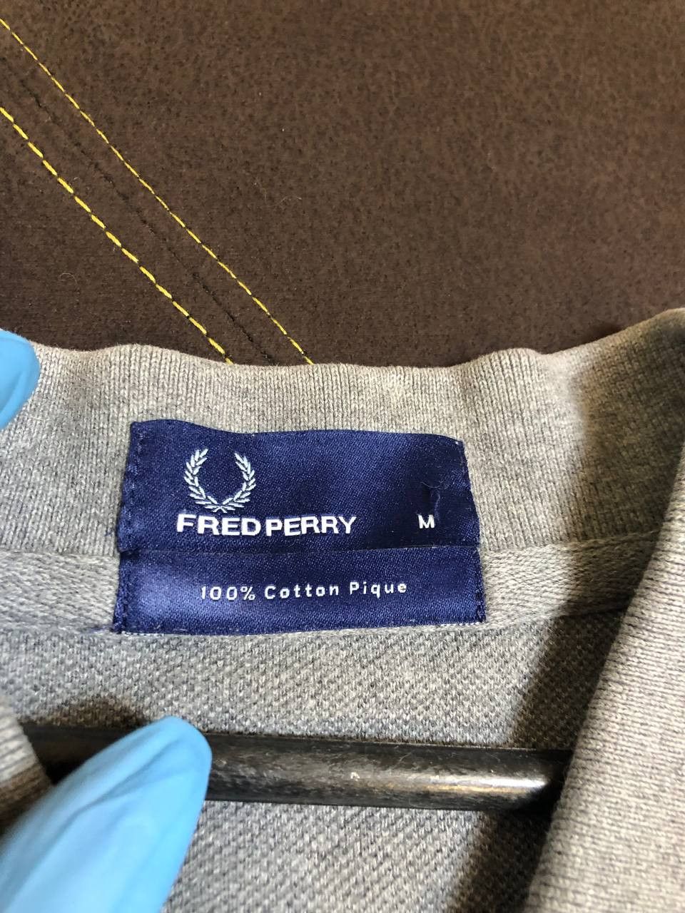 Fred Perry Fred Perry Big Logo Vintage Men's Polo Shirt - M Blue Cotton Size US M / EU 48-50 / 2 - 6 Thumbnail