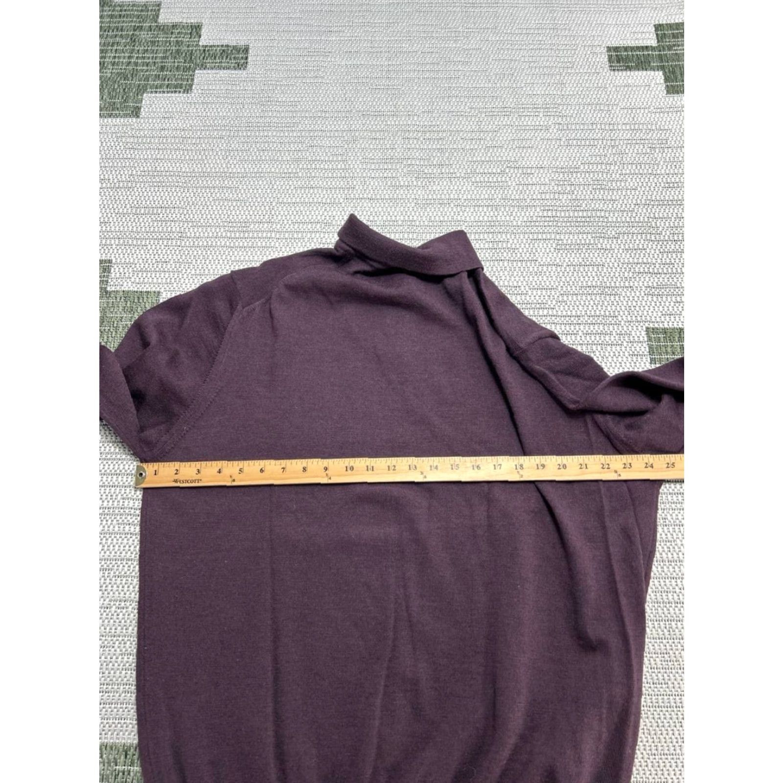 Vintage Toscano Polo Sweater Mens XXL Purple Relaxed Fit Tight Knit Ribbed Long Sleeve Shirt? Size US XXL / EU 58 / 5 - 7 Thumbnail
