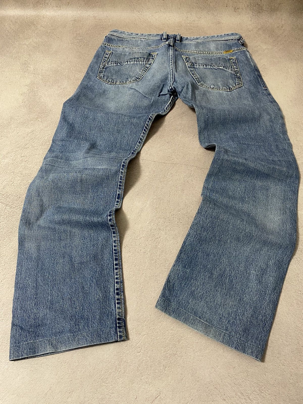 Diesel Diesel Faded blue Baggy avant garde denim y2k jeans pants Size US 32 / EU 48 - 6 Thumbnail
