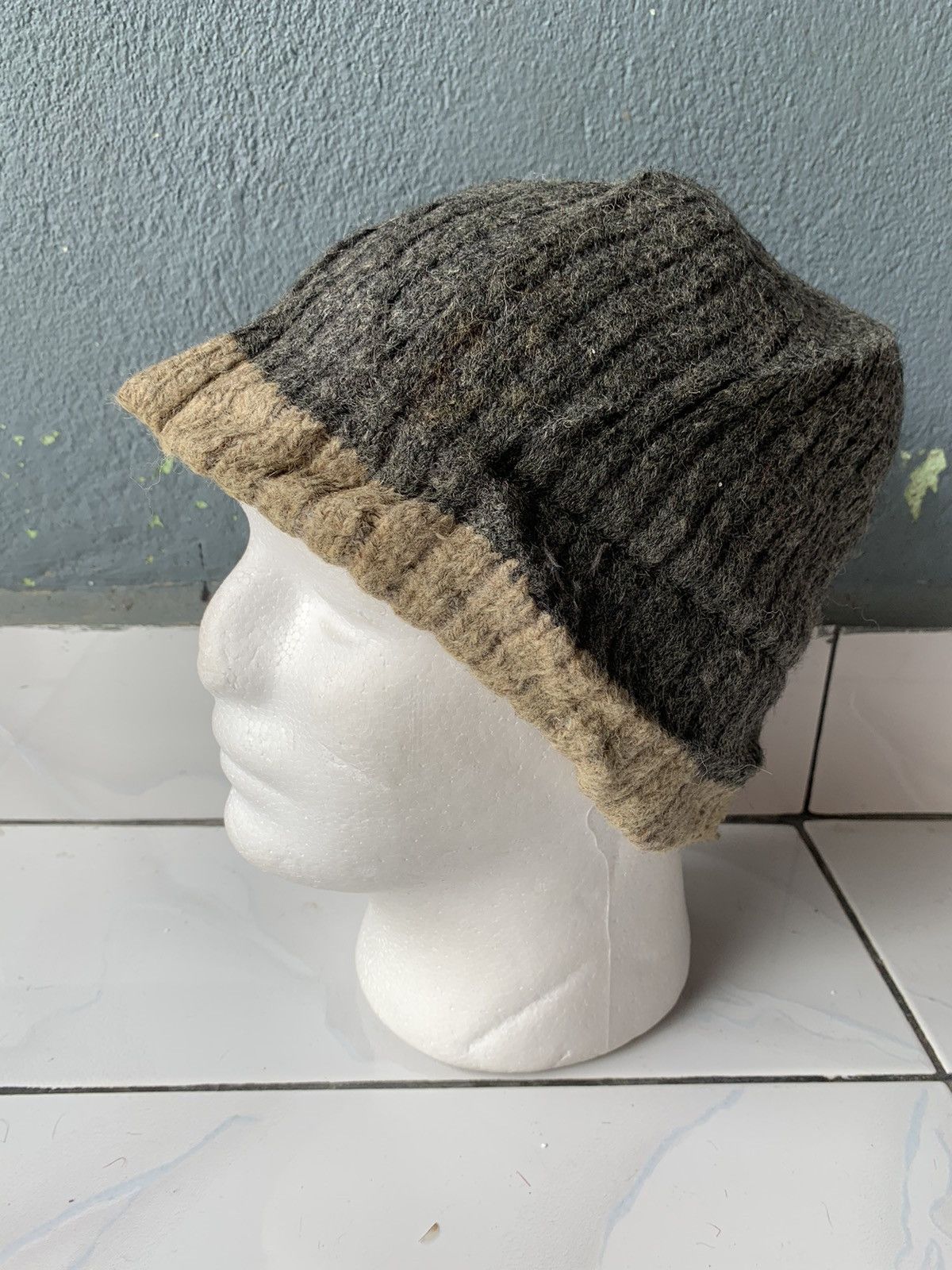 Vintage Vintage Knittted Hat Made In Usa Size ONE SIZE - 3 Thumbnail