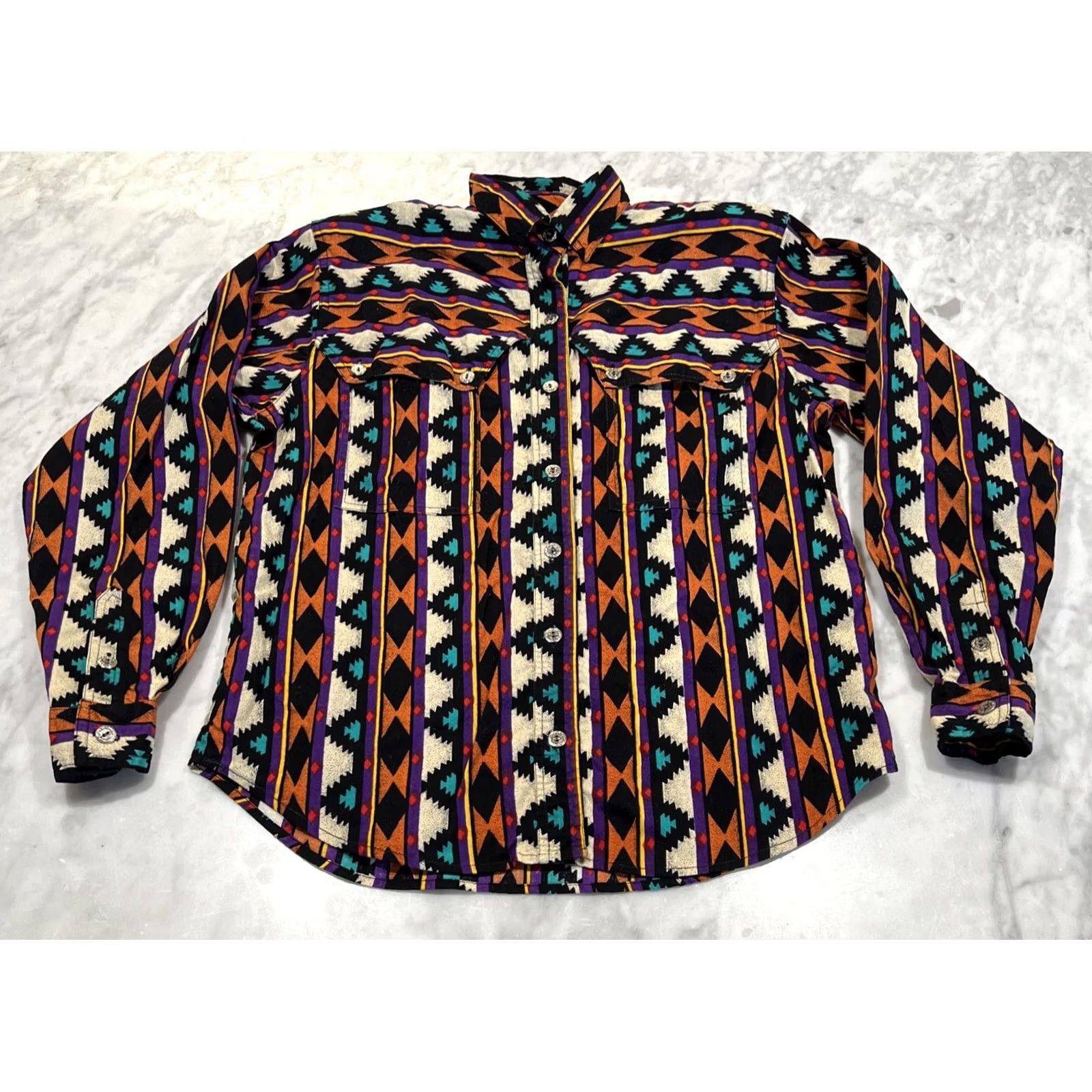 Cody James VINTAGE Cody James Shirt Women's Small Long Sleeve Southwest Country Core Button-Up Size S / US 4 / IT 40 - 3 Thumbnail
