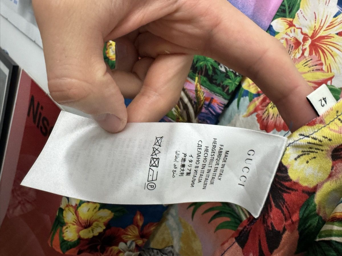 Gucci Gucci Designer Button Up Hawaian Silk Fullprint Shirt Rare Size M / US 6-8 / IT 42-44 - 6 Thumbnail