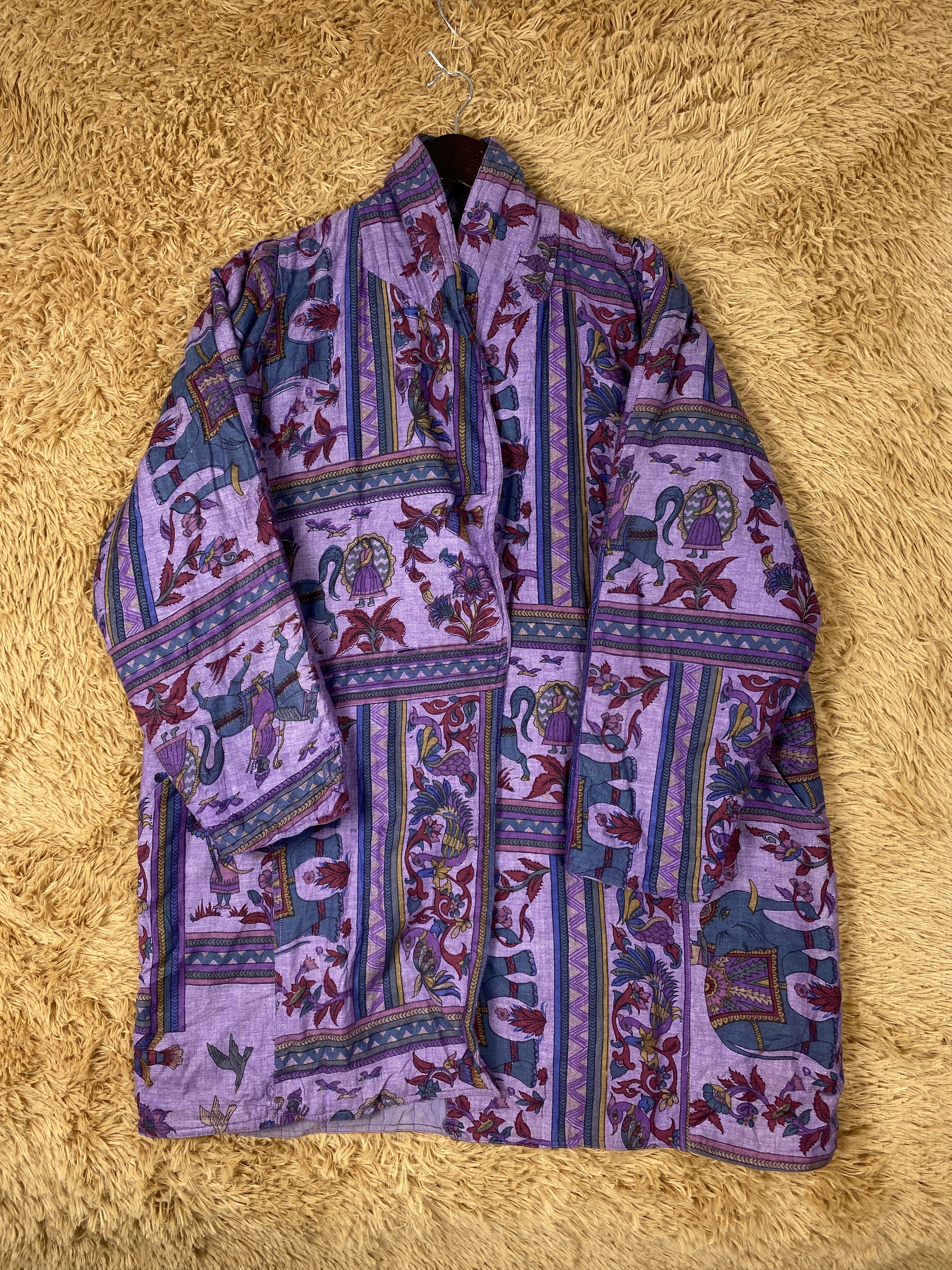 Other Vintage Saga Art Flower Art Jacket J2026 Size US M / EU 48-50 / 2 - 4 Thumbnail