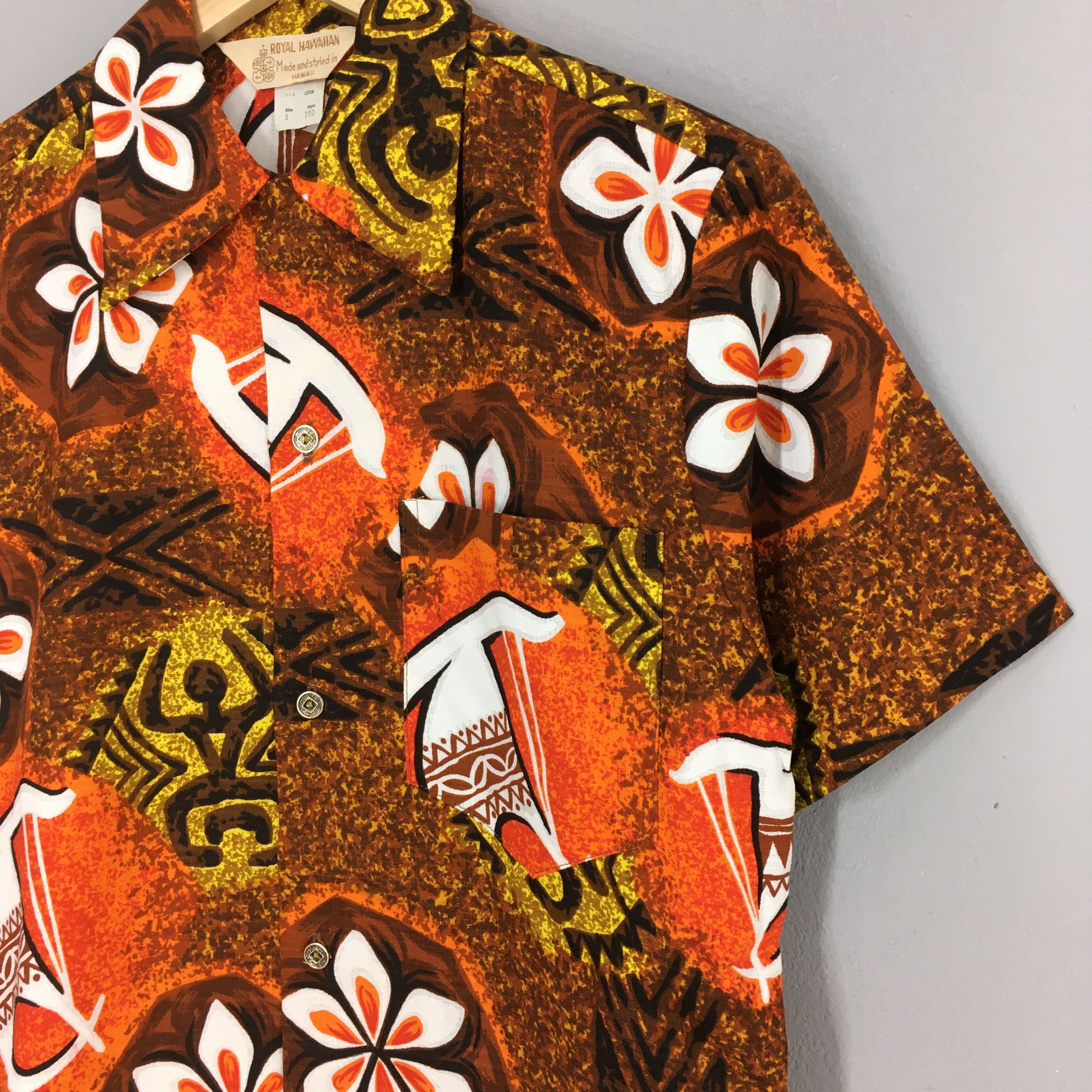 Life's a Beach Vintage 80s Royal Hawaiian Aloha Floral Tropical Shirt S Size US S / EU 44-46 / 1 - 4 Thumbnail