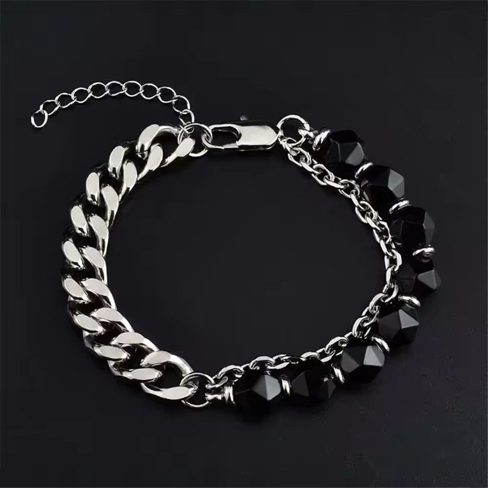 Jewelry Handmade Black Beads Bracelets Size ONE SIZE - 4 Thumbnail