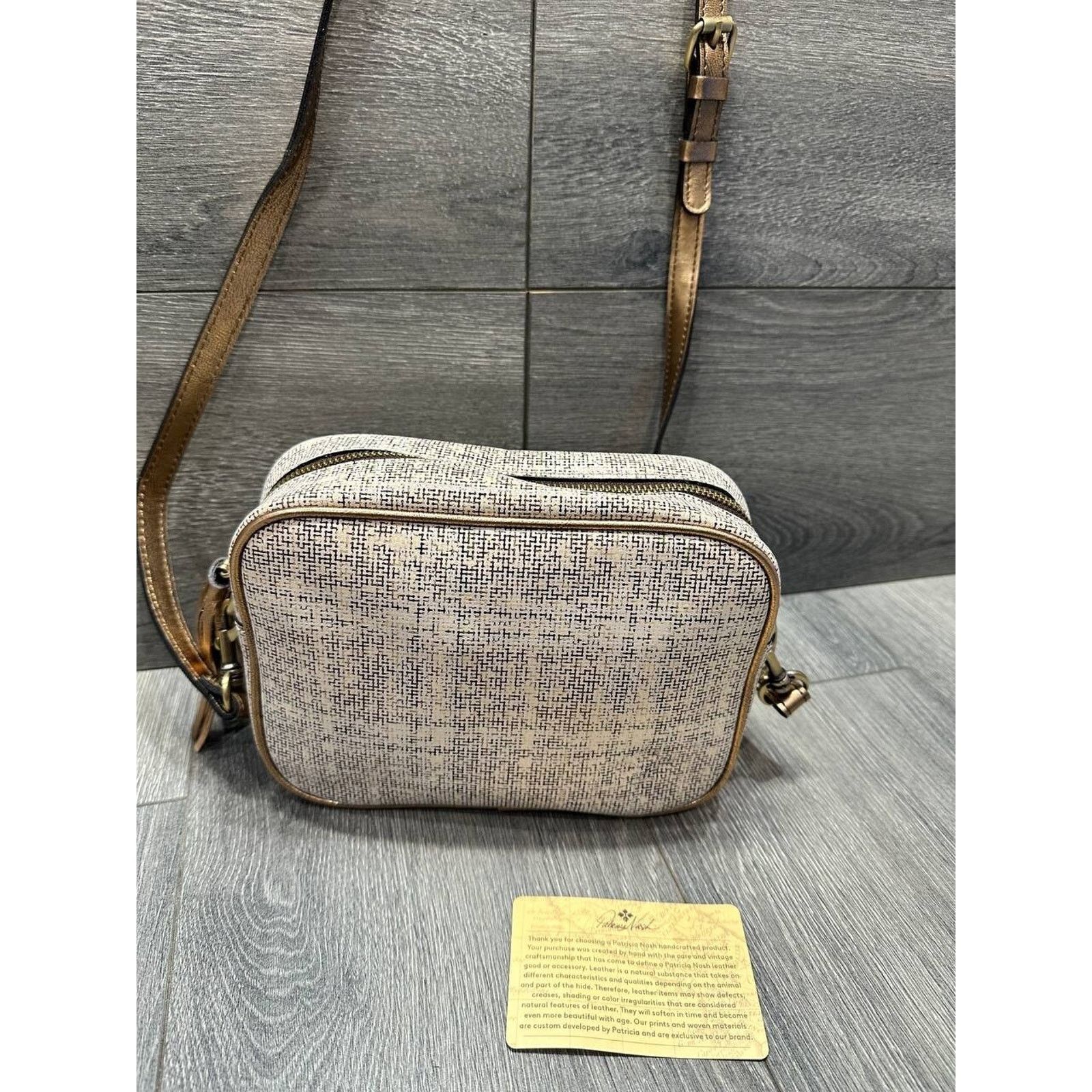 Patricia Nash Patricia Nash Leather Josie Herringbone bag A669831 Size ONE SIZE - 4 Thumbnail