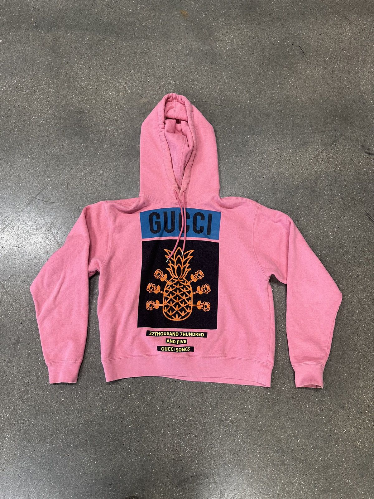 Gucci Gucci Pineapple Pull Over Hoodie Light Pink/Multi Size US XXS / EU 40 - 1 Thumbnail