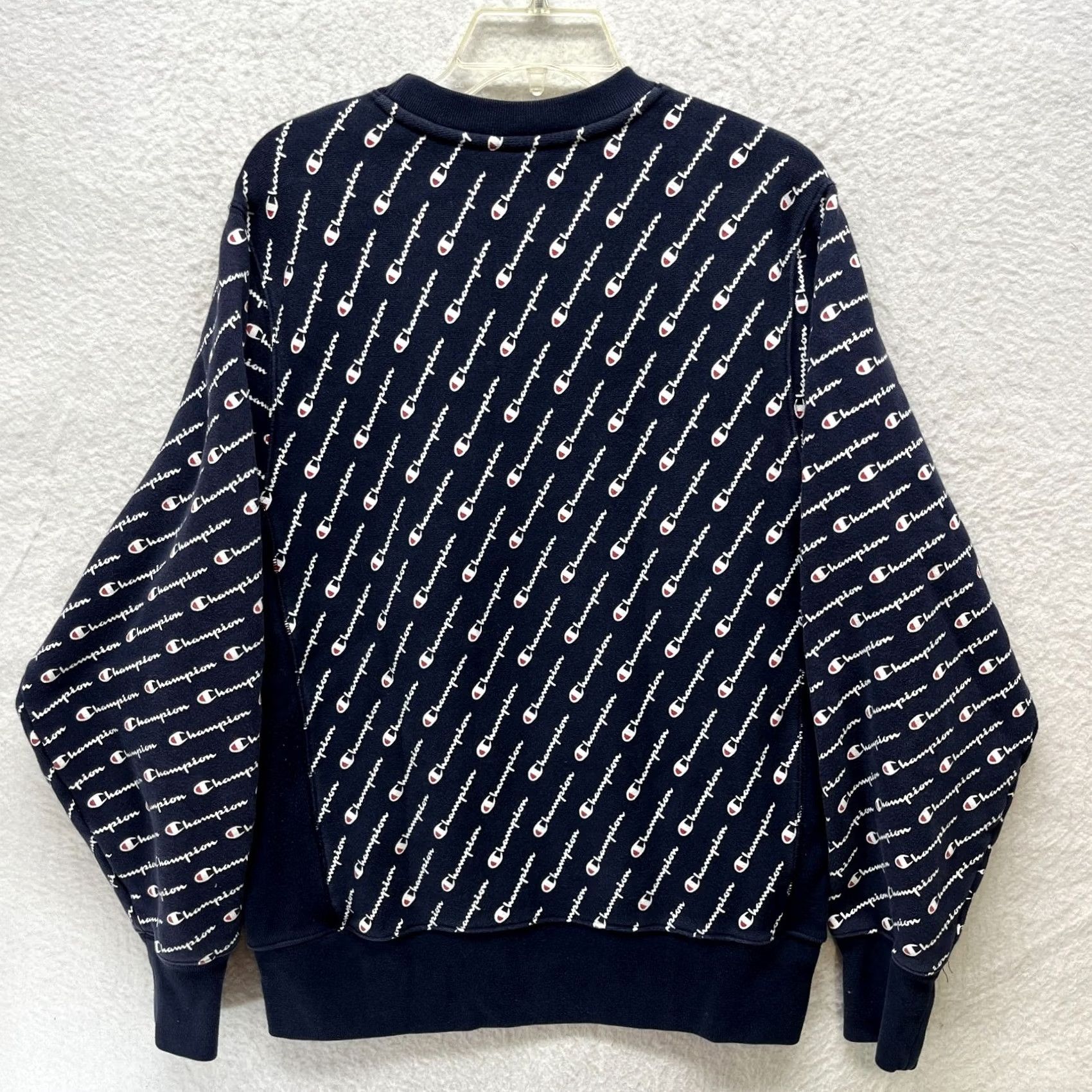 VINTAGE Champion Sweatshirt Crew Neck Reverse Weave Logo M Mens