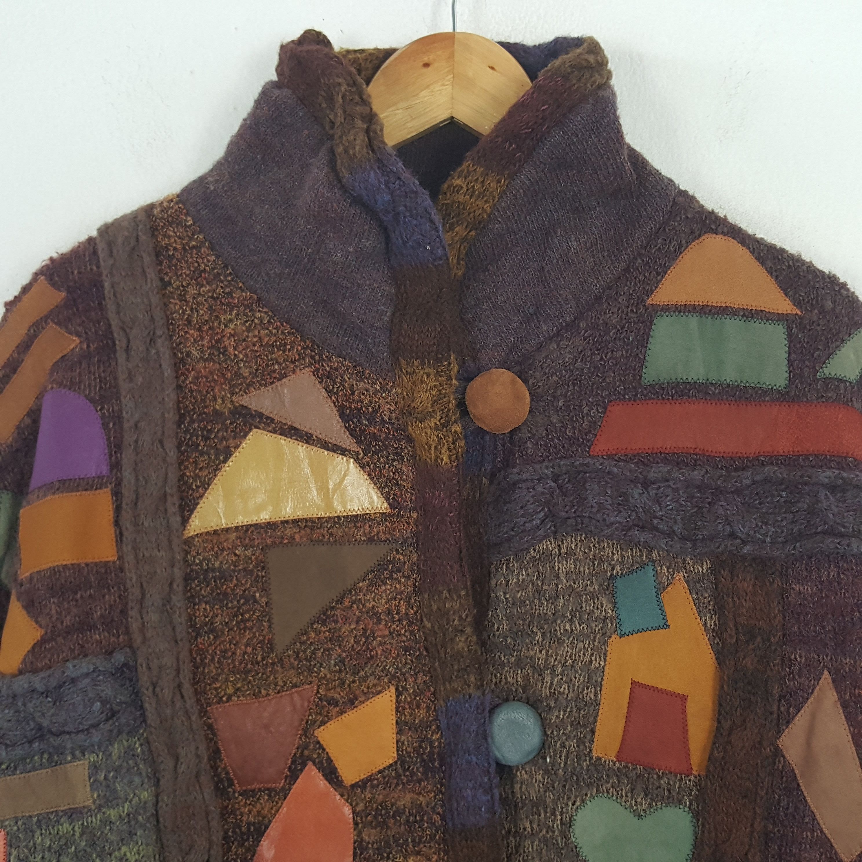 Gypsy × Vintage Vintage Adriano Viarengo Italian Brand Wool Winter Jacket Size US XL / EU 56 / 4 - 2 Thumbnail