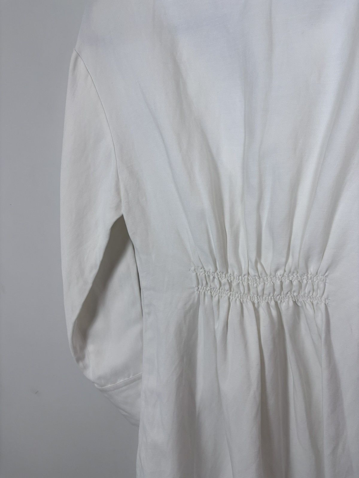 Sandro Sandro Paris NWT Ecru White Wrap Viscose Linen Mini Dress Size S / US 4 / IT 40 - 18 Thumbnail