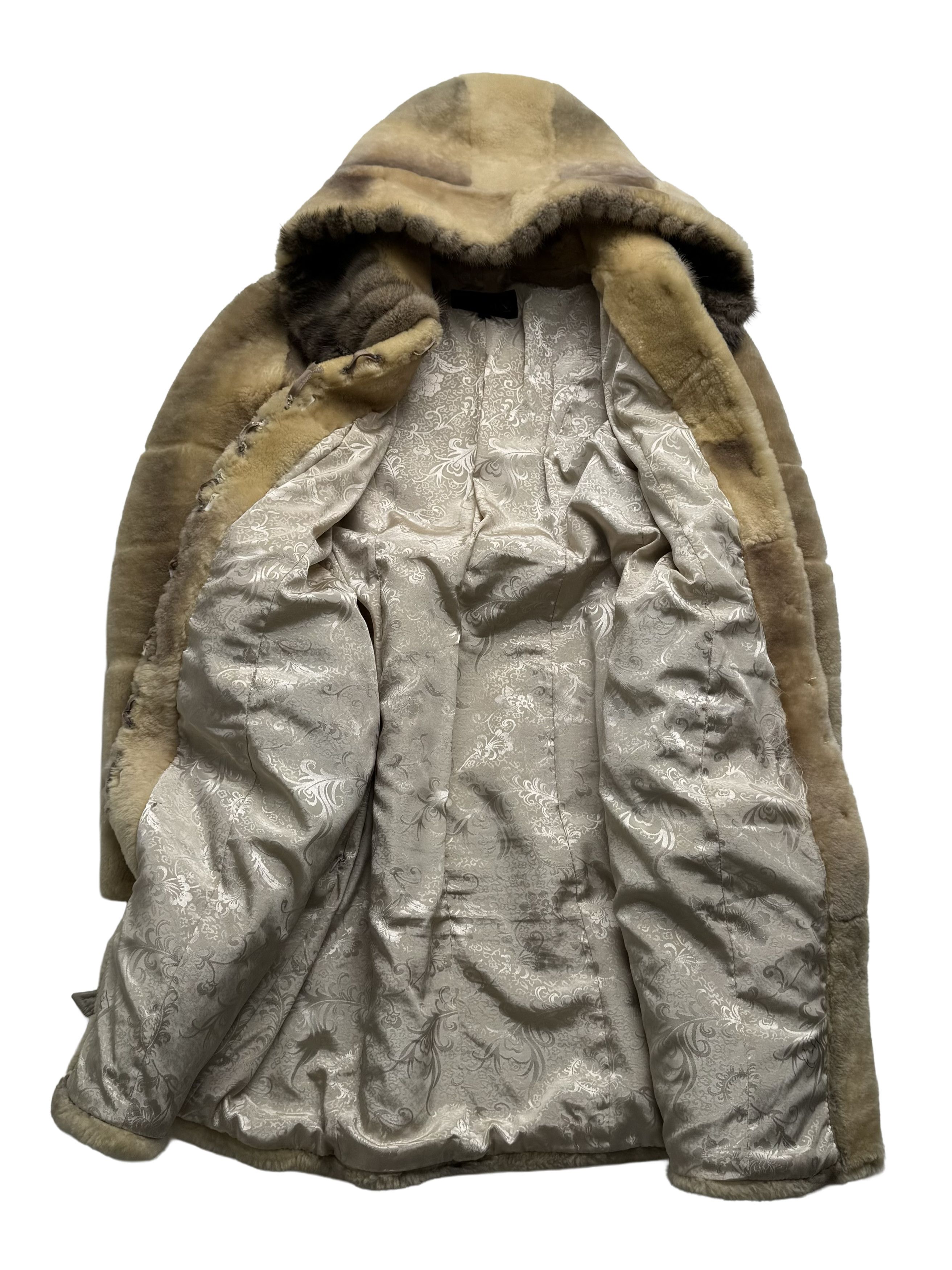Vintage Vintage Real Sheepskin Hooded Coat Size L / US 10 / IT 46 - 11 Thumbnail