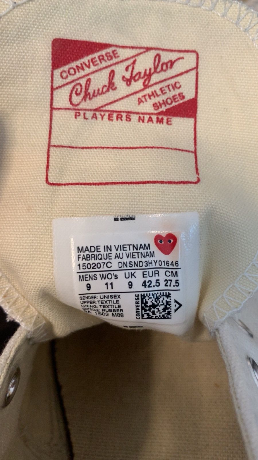 Comme des Garcons PLAY × Converse CDG Converse Size US 9 / EU 42 - 6 Thumbnail