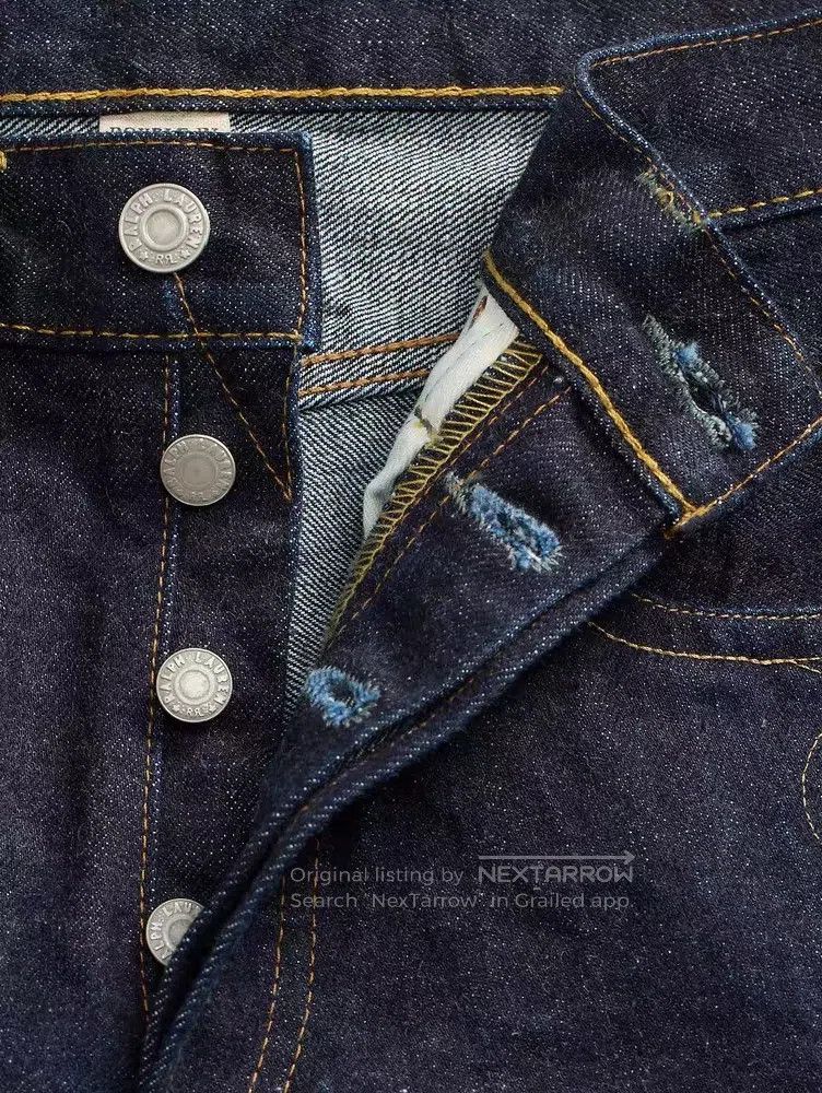 RRL Ralph Lauren RRL Ralph Lauren Men's classic slim-fitting flared-cut cot Size US 34 / EU 50 - 7 Thumbnail