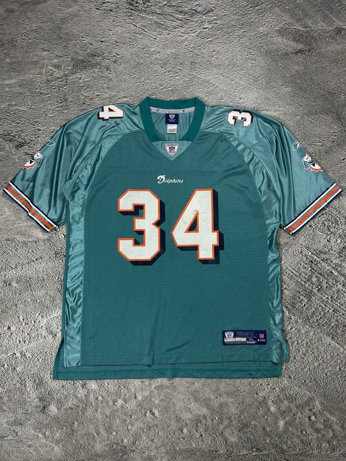 NFL Ricky Williams #34 Miami Dolphins NFL Jersey Reebok Size US XL / EU 56 / 4 - 1 Thumbnail