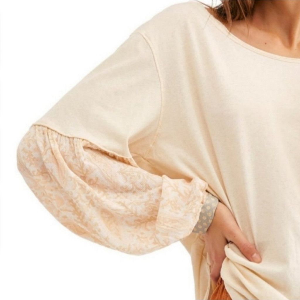 Free People Free People We The Free Jade Long Sleeve Top Floral XS Size XXS / US 00 / IT 34 - 2 Thumbnail