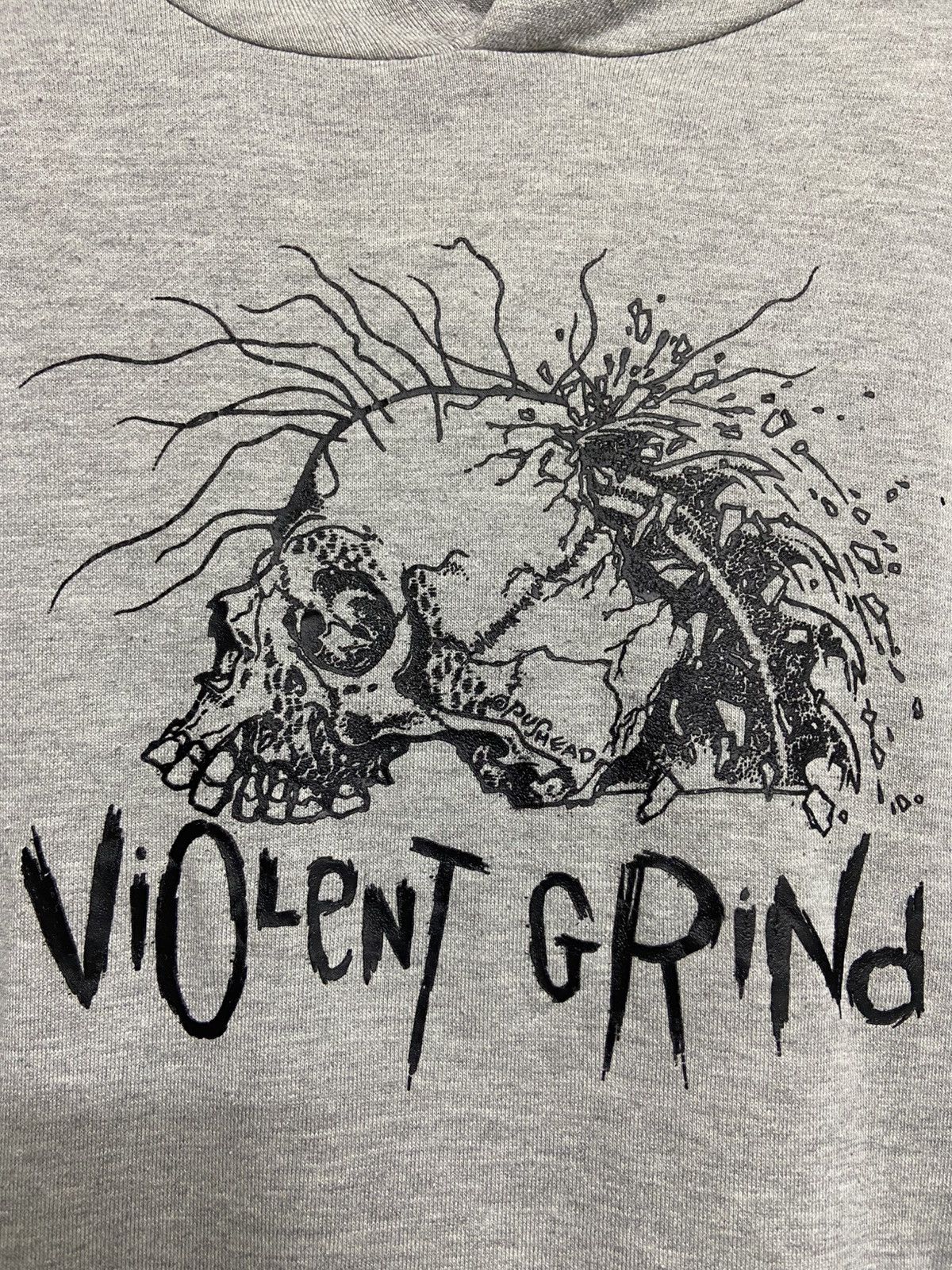Vintage Vintage Violent Grind Pushead Hoodie Metallica Nirvana Size US M / EU 48-50 / 2 - 6 Thumbnail