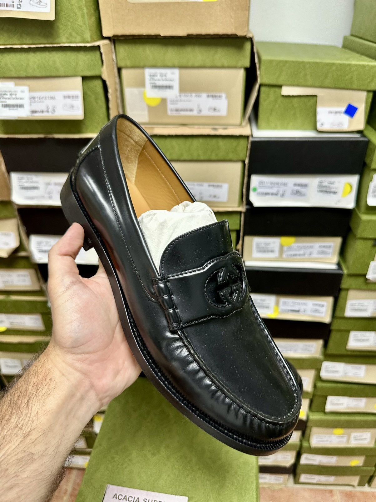 Gucci GUCCI - Men's Interlocking G loafer Size US 11.5 / EU 44-45 - 5 Thumbnail