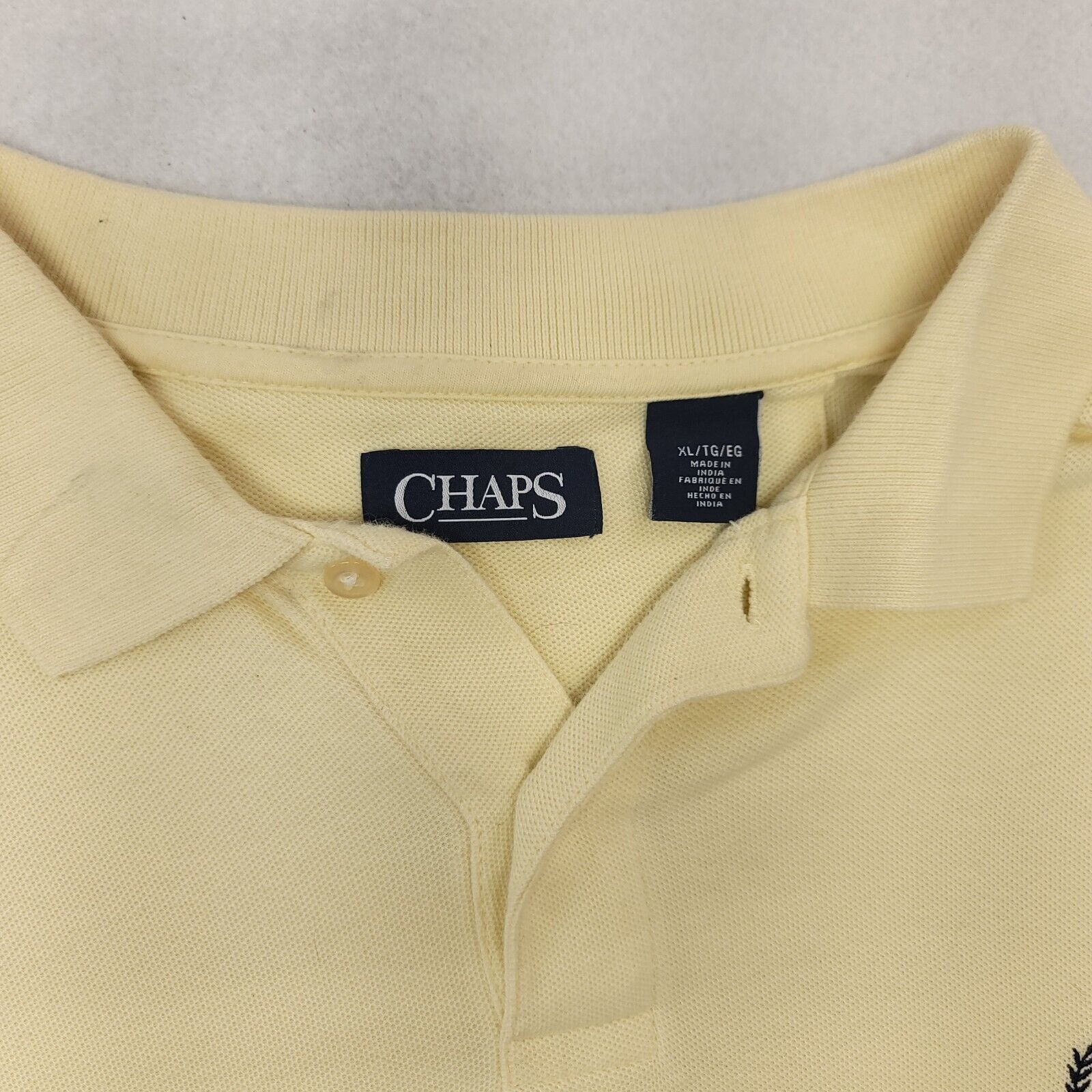 Chaps Chaps Casual Pullover Polo Shirt Adult Mens Size XL Yellow Size US XL / EU 56 / 4 - 3 Thumbnail