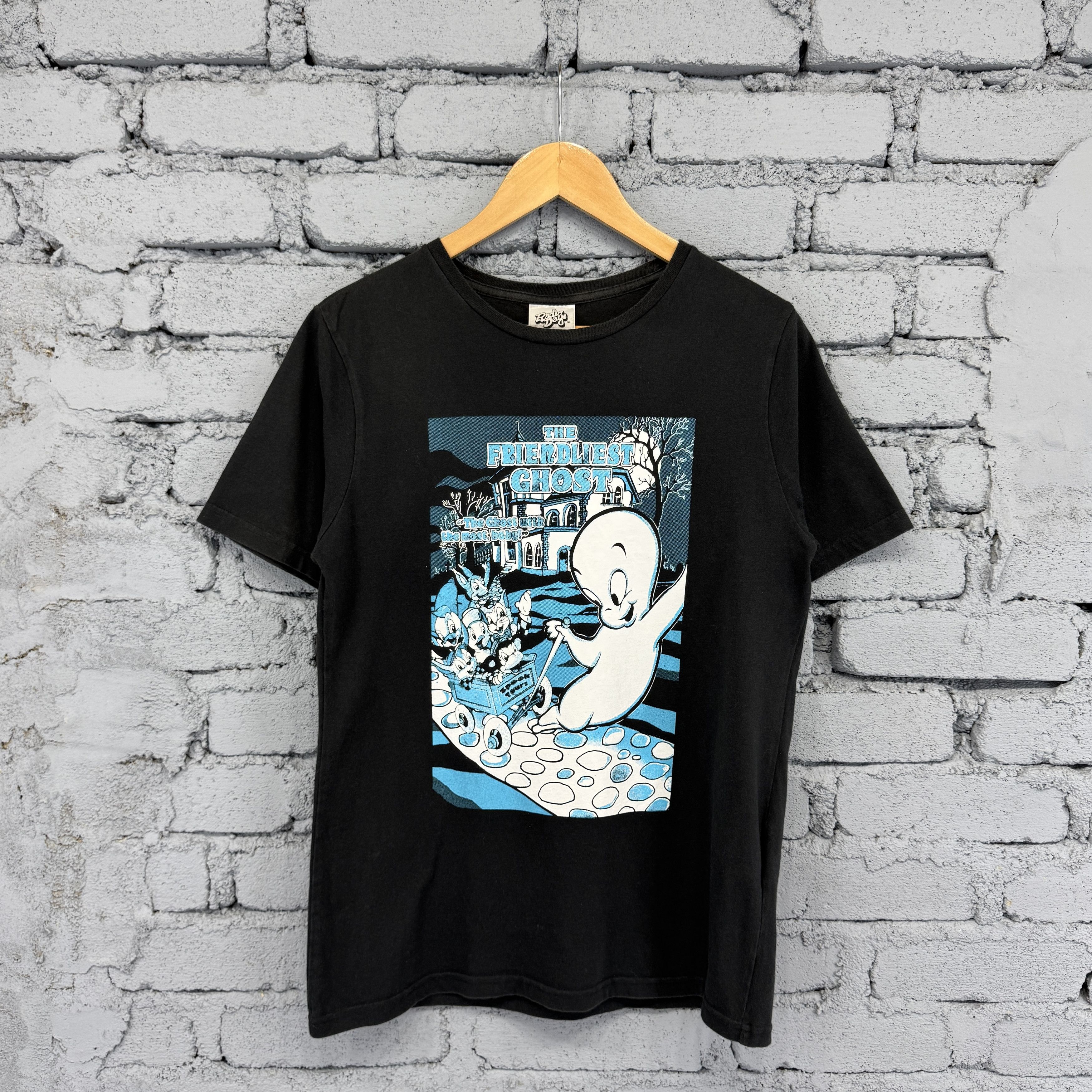 Vintage Black Casper The Friendly Ghost Movie Tshirt Size US L / EU 52-54 / 3 - 1 Thumbnail