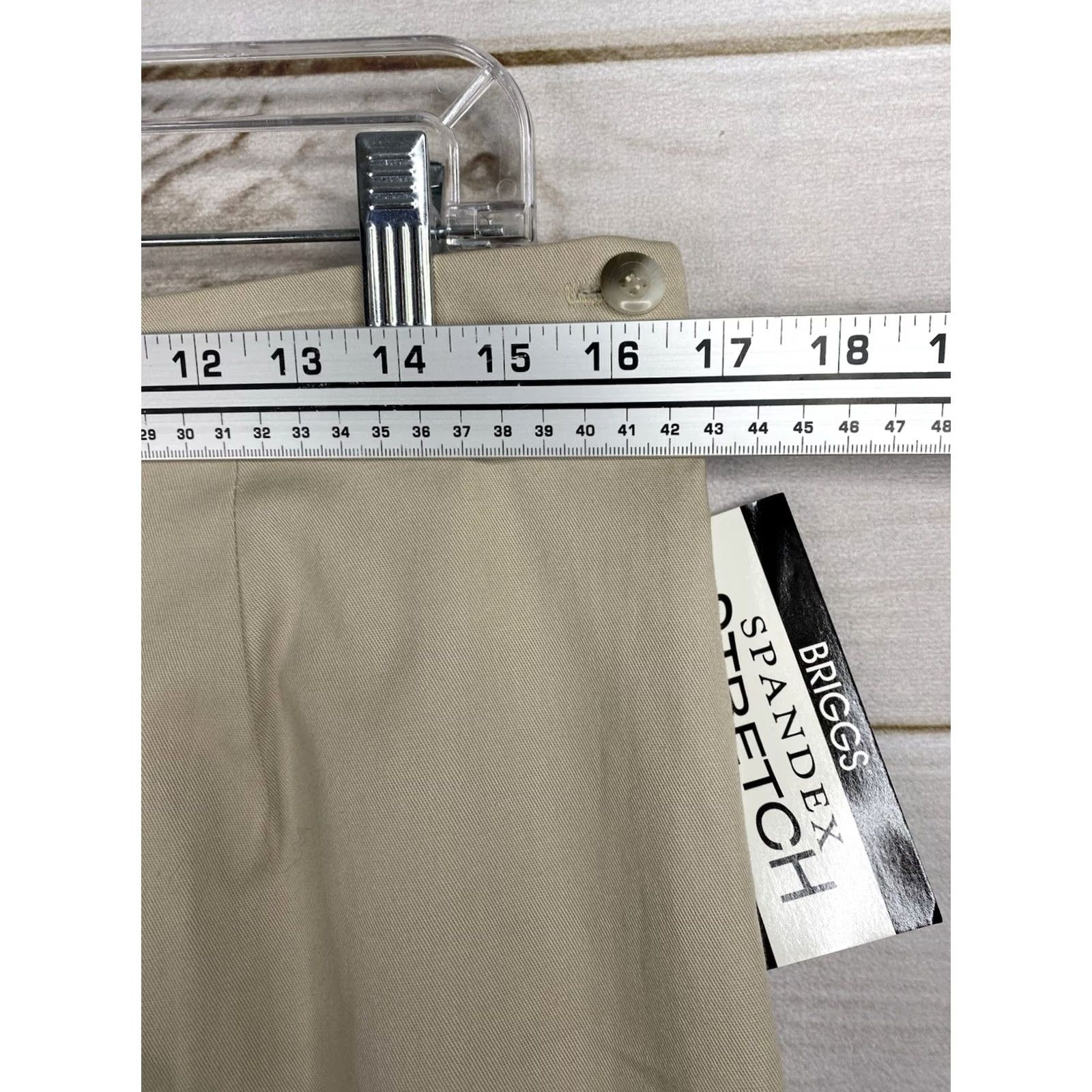 Vintage VINTAGE Briggs New York Pants Women 16 Beige High Waist Pleated Trousers NWT Size 38" / US 16 / IT 52 - 3 Thumbnail