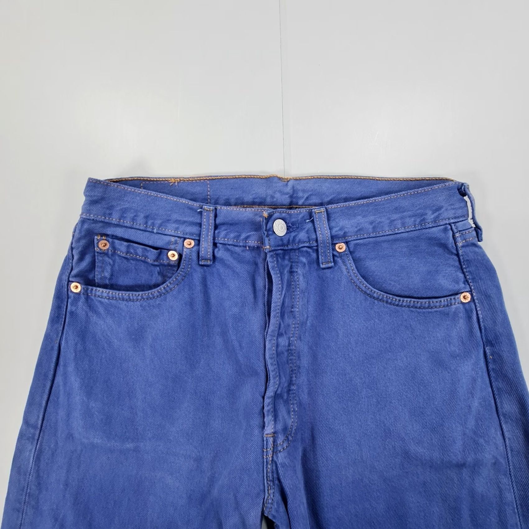 Levi's VINTAGE Levi's 501 Jeans Blue W32 L32 Made In UK 90s Straight Denim Women Size 24" / US 00 / IT 34 - 2 Thumbnail