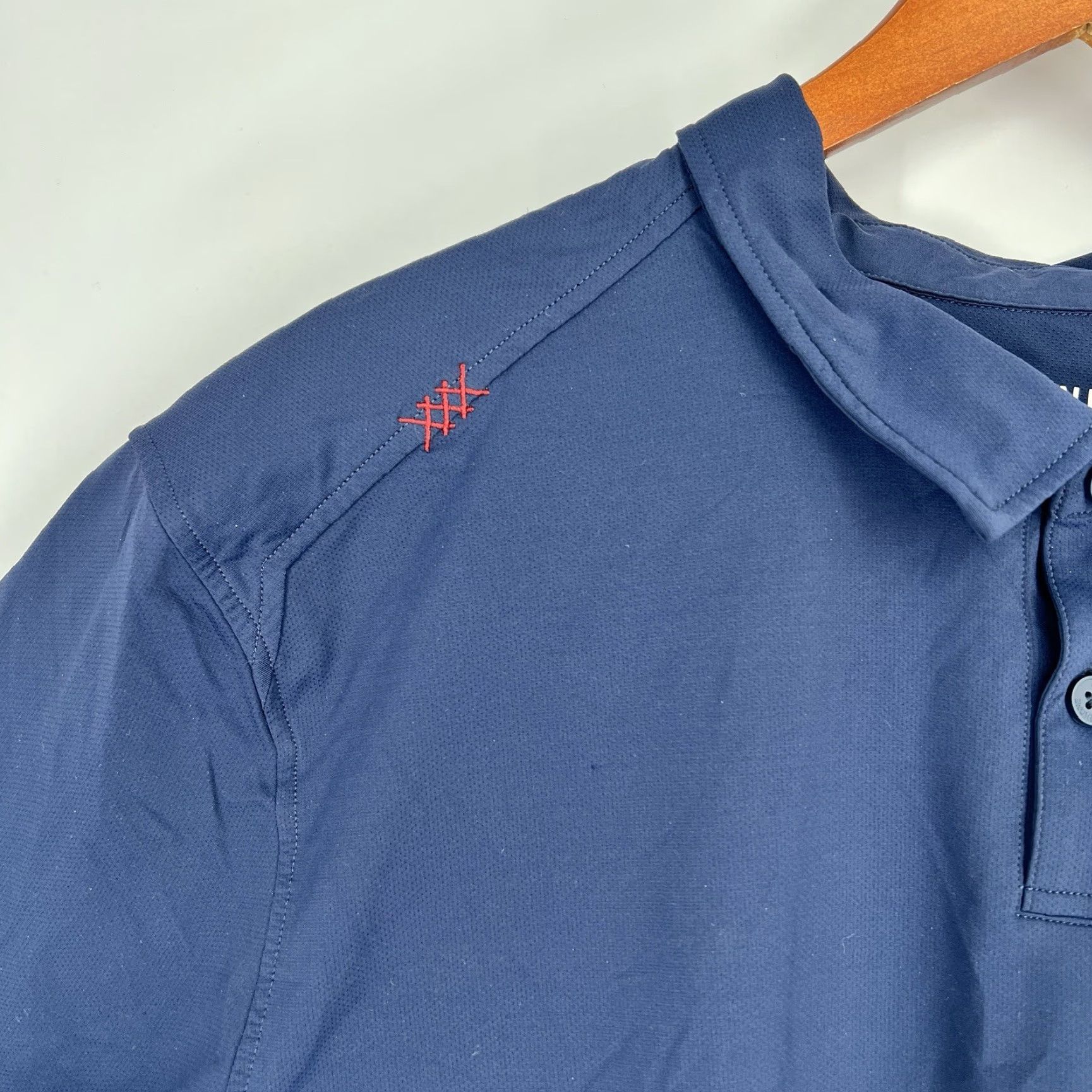 Rhone Rhone Polo Shirt Mens 2XL Blue Performance Commuter Short Sleeve Polo Shirt Size US XXL / EU 58 / 5 - 2 Thumbnail