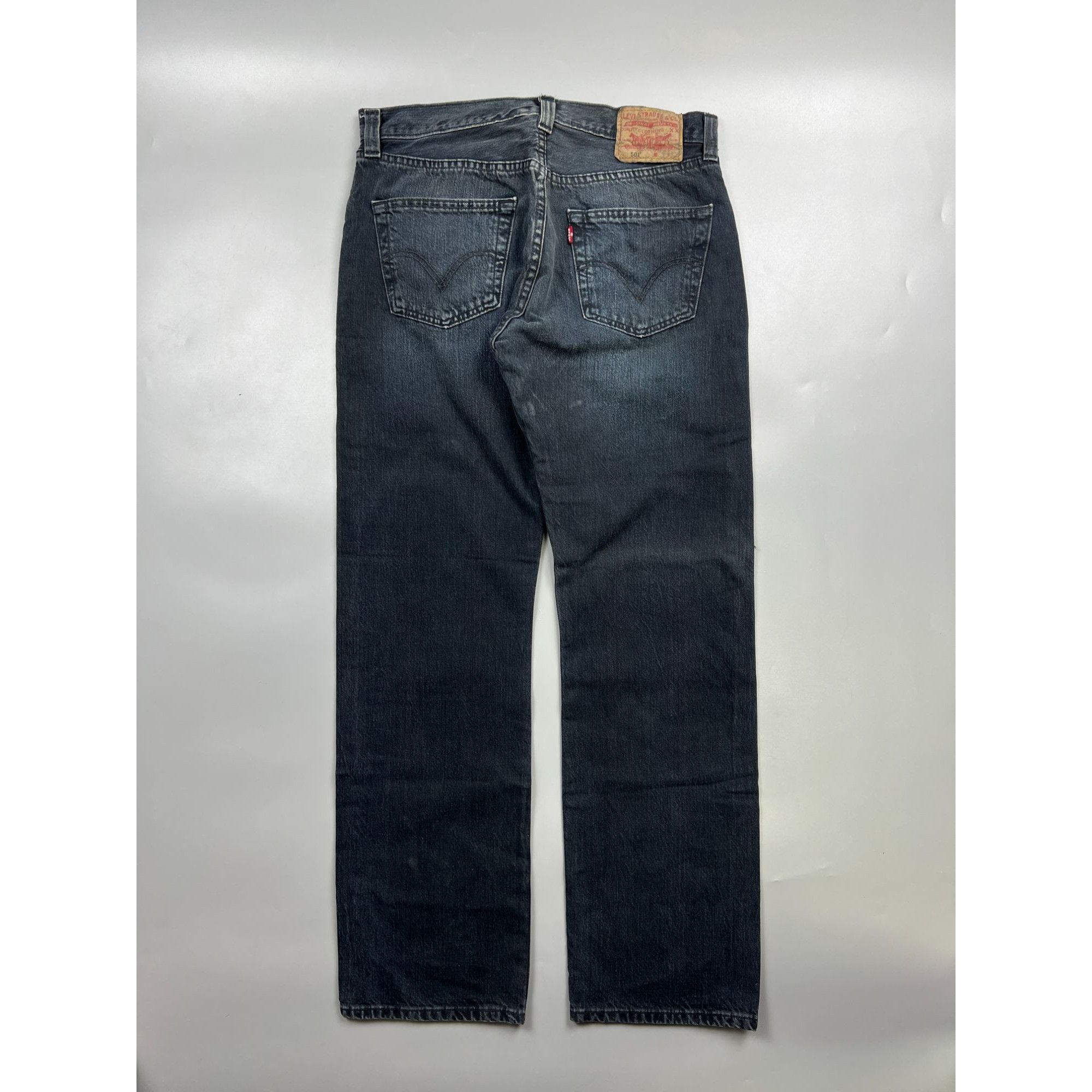 Levi's Levi’s 501 Black Denim Jeans Pants (Y0935) Size US 33 - 11 Thumbnail