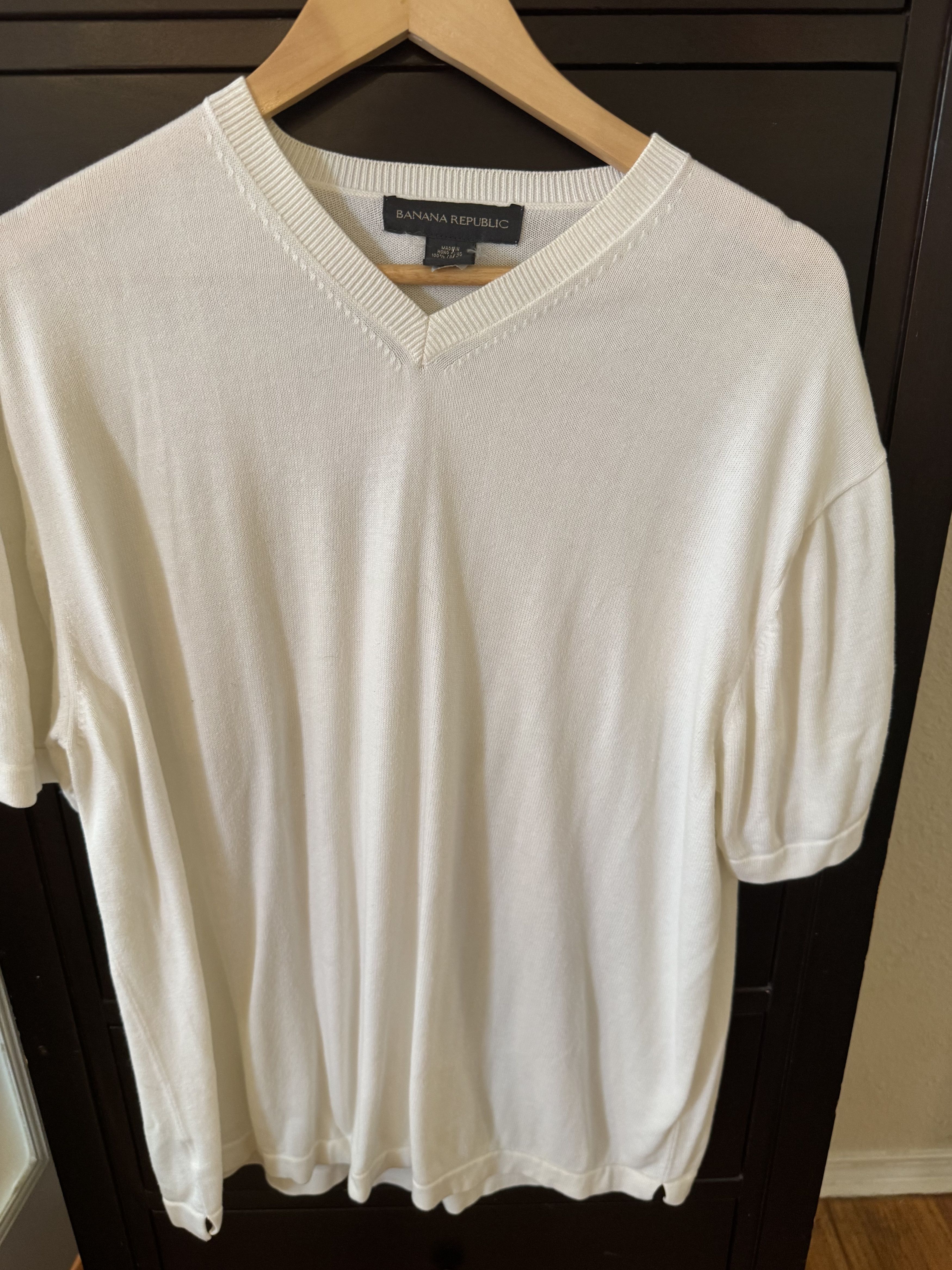 Banana Republic Banana Republic Cotton XL short Sleve Sweater Size US XL / EU 56 / 4 - 2 Thumbnail