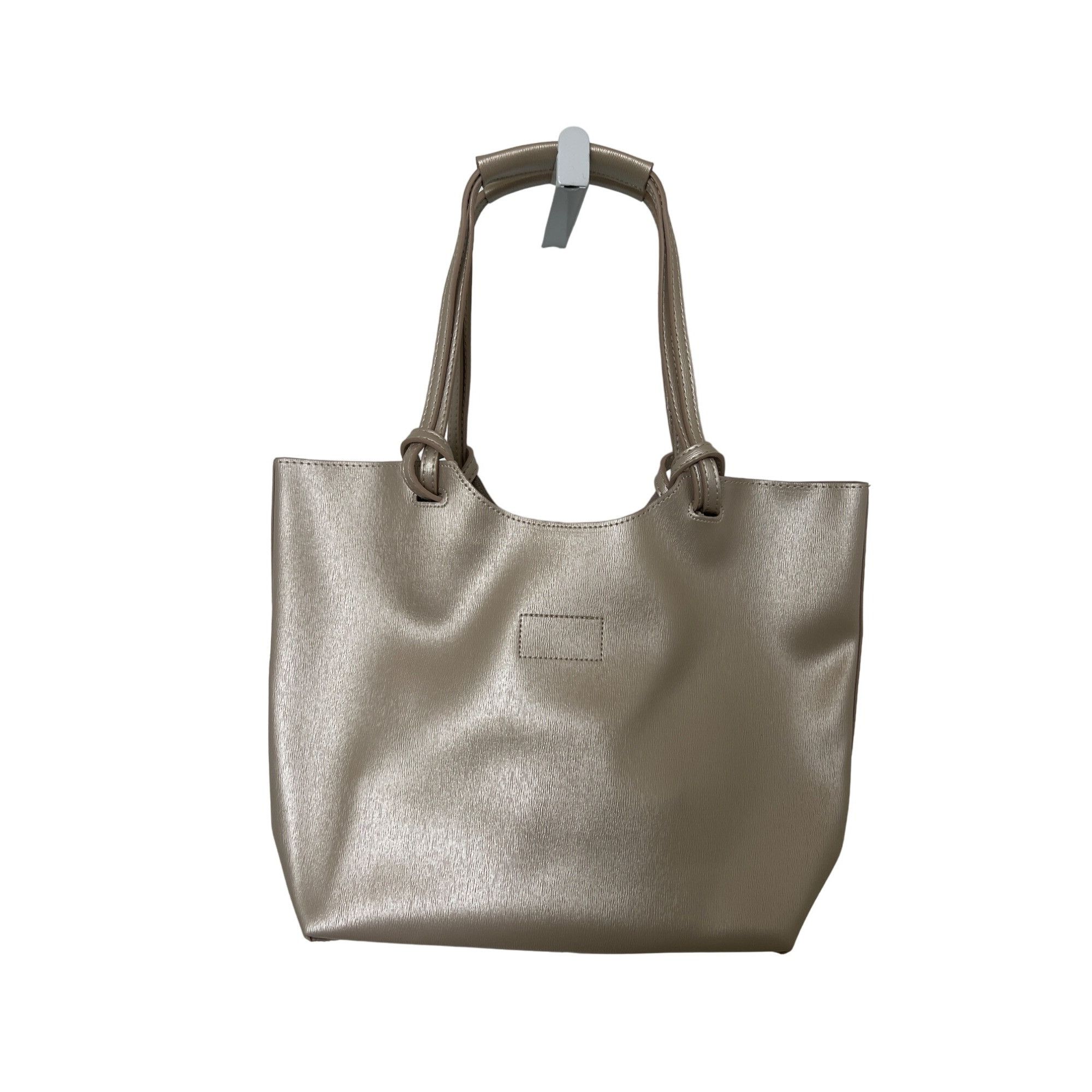 Neiman Marcus Neiman Marcus Metallic Vegan Leather Tote Bag Size ONE SIZE - 2 Thumbnail