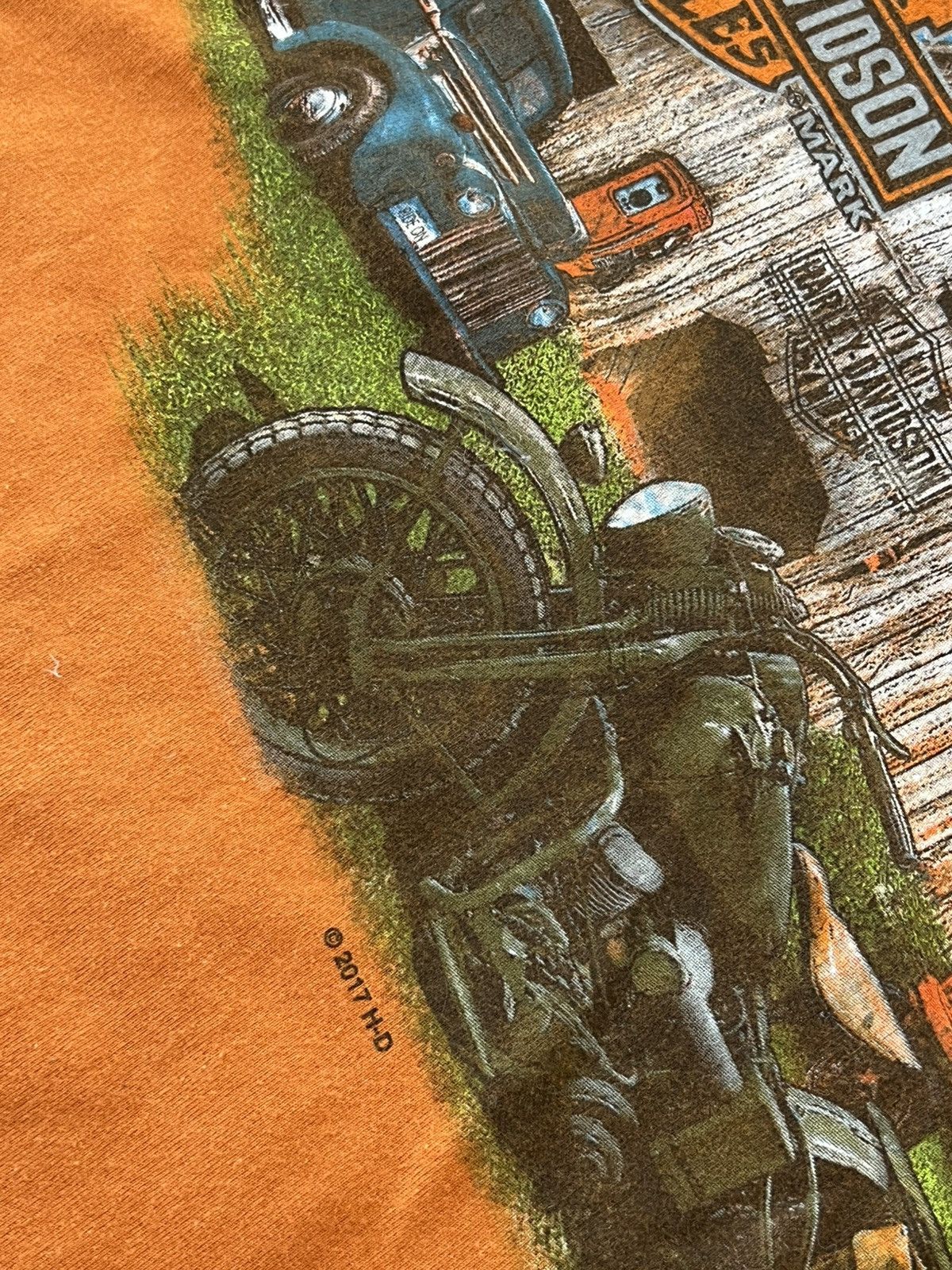 Harley Davidson × Vintage ‼️Vintage Harley Davidson Archival Double Print Tee‼️ Size US M / EU 48-50 / 2 - 12 Thumbnail