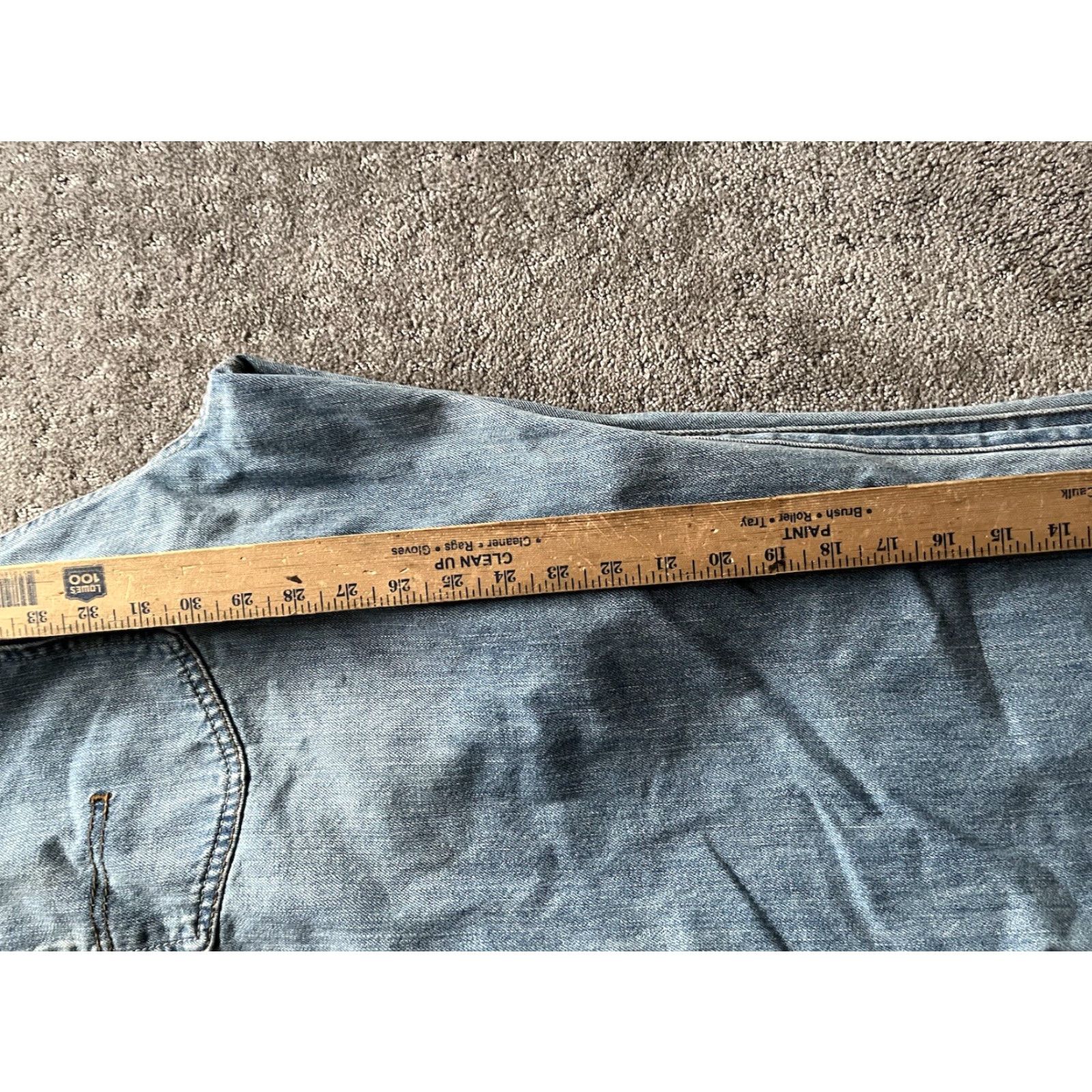 Calvin Klein Calvin Klein Jeans Men Straight Inseam 30” Blue 38 Relaxed Fit Denim Mid Rise Zip Button Logo Cotton Size US 38 / EU 54 - 6 Thumbnail