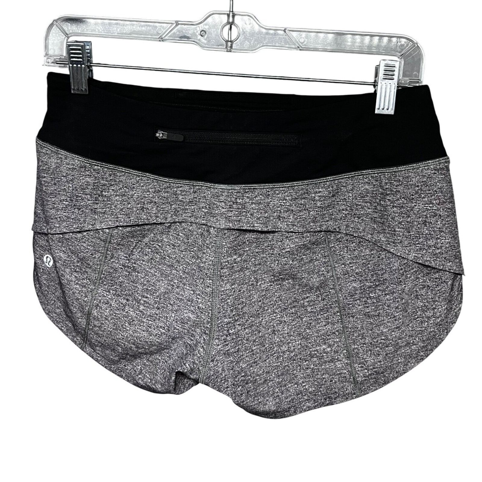 Lululemon Lululemon Speed Up Shorts 4 Heather Gray Zip Pocket Stretch Size 27" / US 4 / IT 40 - 5 Thumbnail