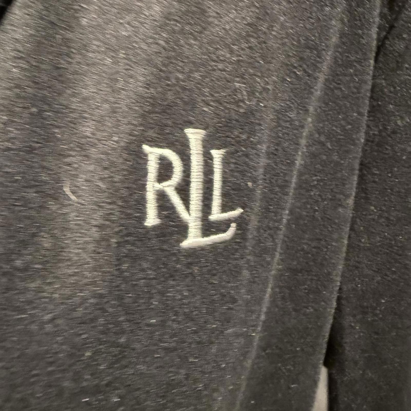 Lauren Ralph Lauren Ralph Lauren Women's Black Wrap Smoking Jacket Size L Size L / US 10 / IT 46 - 3 Thumbnail