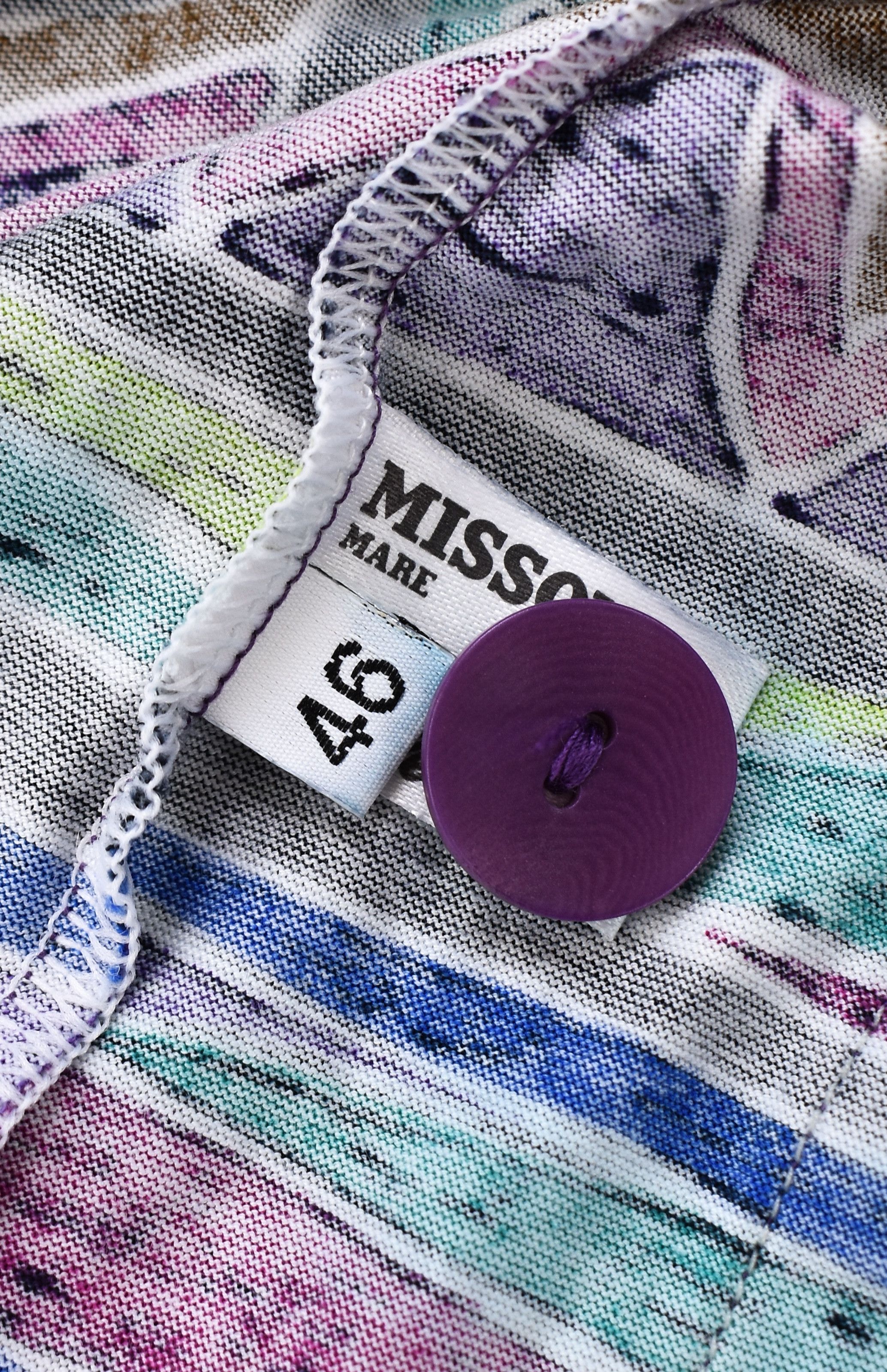 Missoni VINTAGE MISSONI MARE Zig Zag Waves Cotton Tunic Cardigan Size L / US 10 / IT 46 - 10 Thumbnail