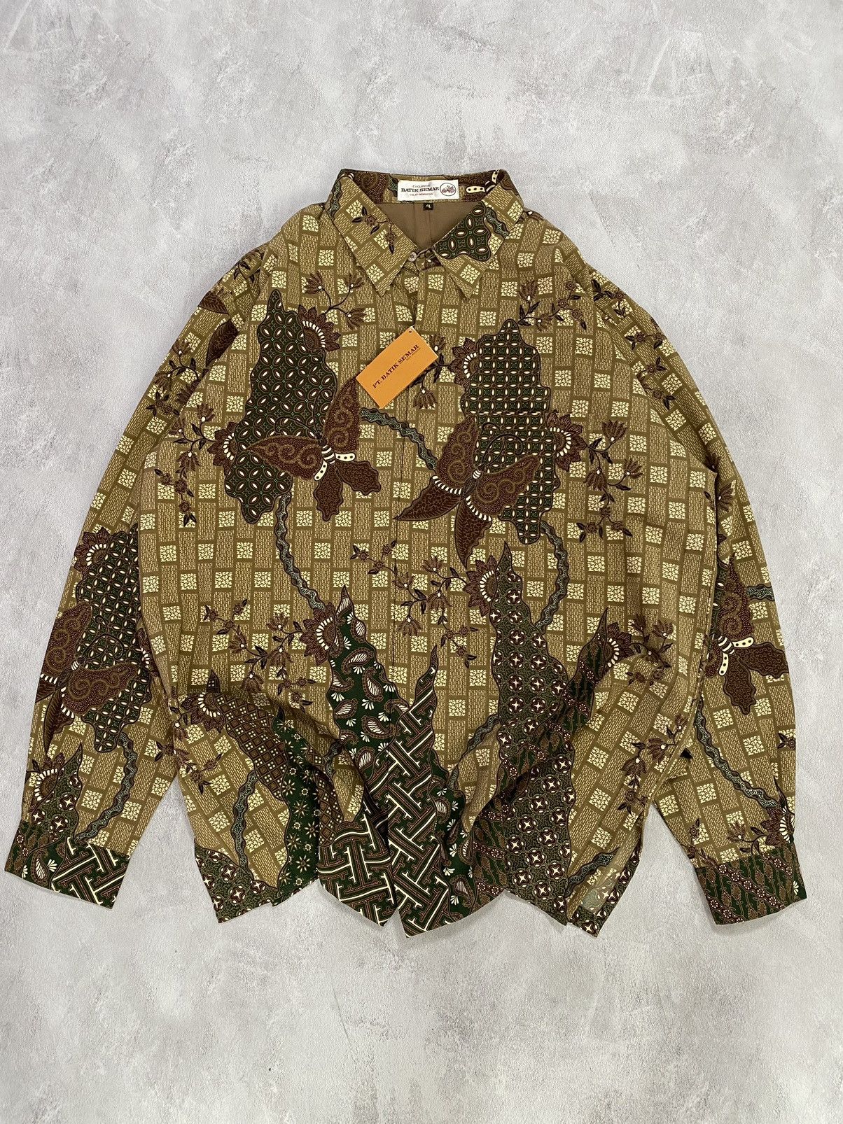 Vintage 🪷 Shirt Button Up Batik Semar Indonesian Style Size US XXL / EU 58 / 5 - 1 Thumbnail