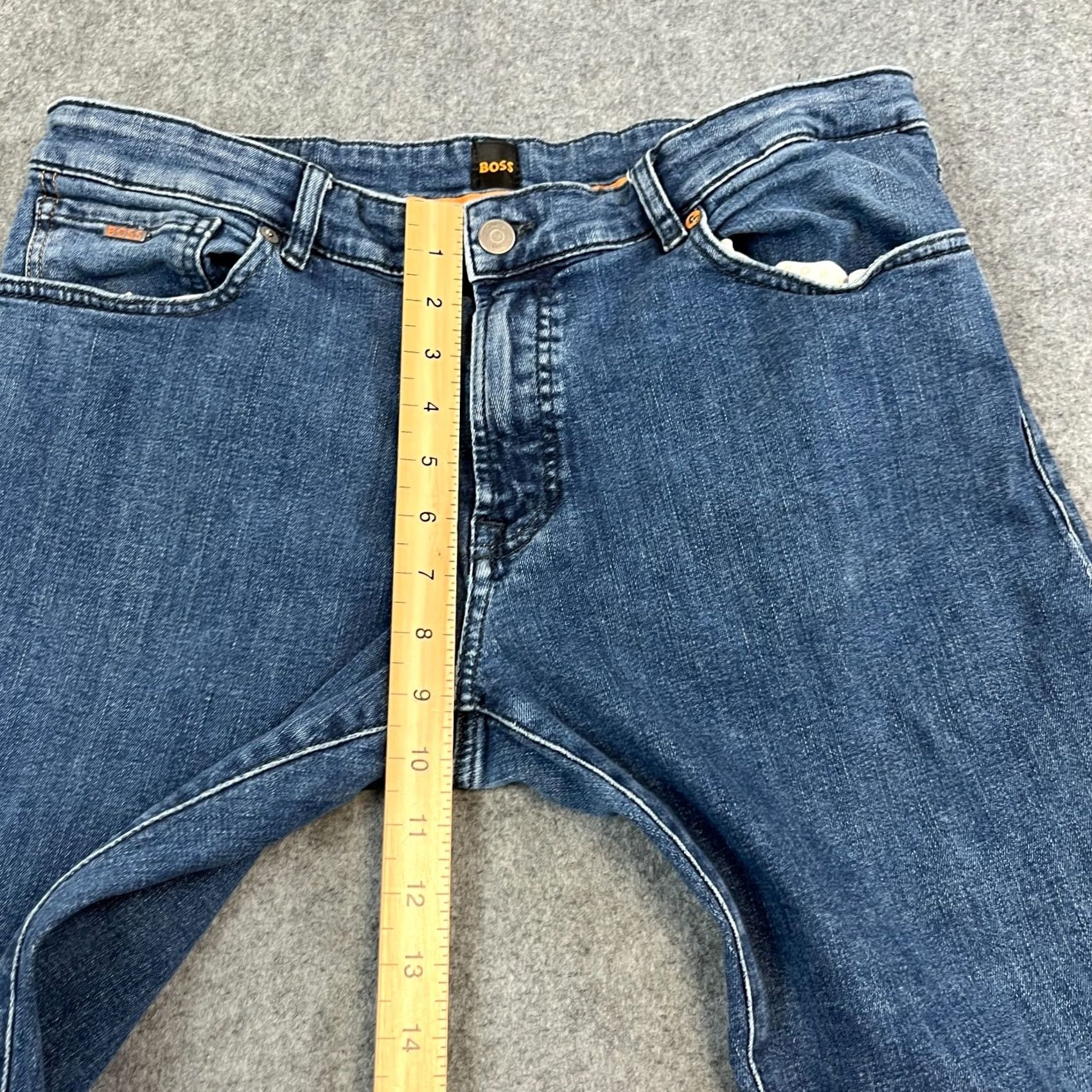 Hugo Boss HUGO BOSS Jeans Tapered 34 Regular 32 Regular Blue Denim Stretch 5-Pocket Mens Maine Size US 34 / EU 50 - 5 Thumbnail