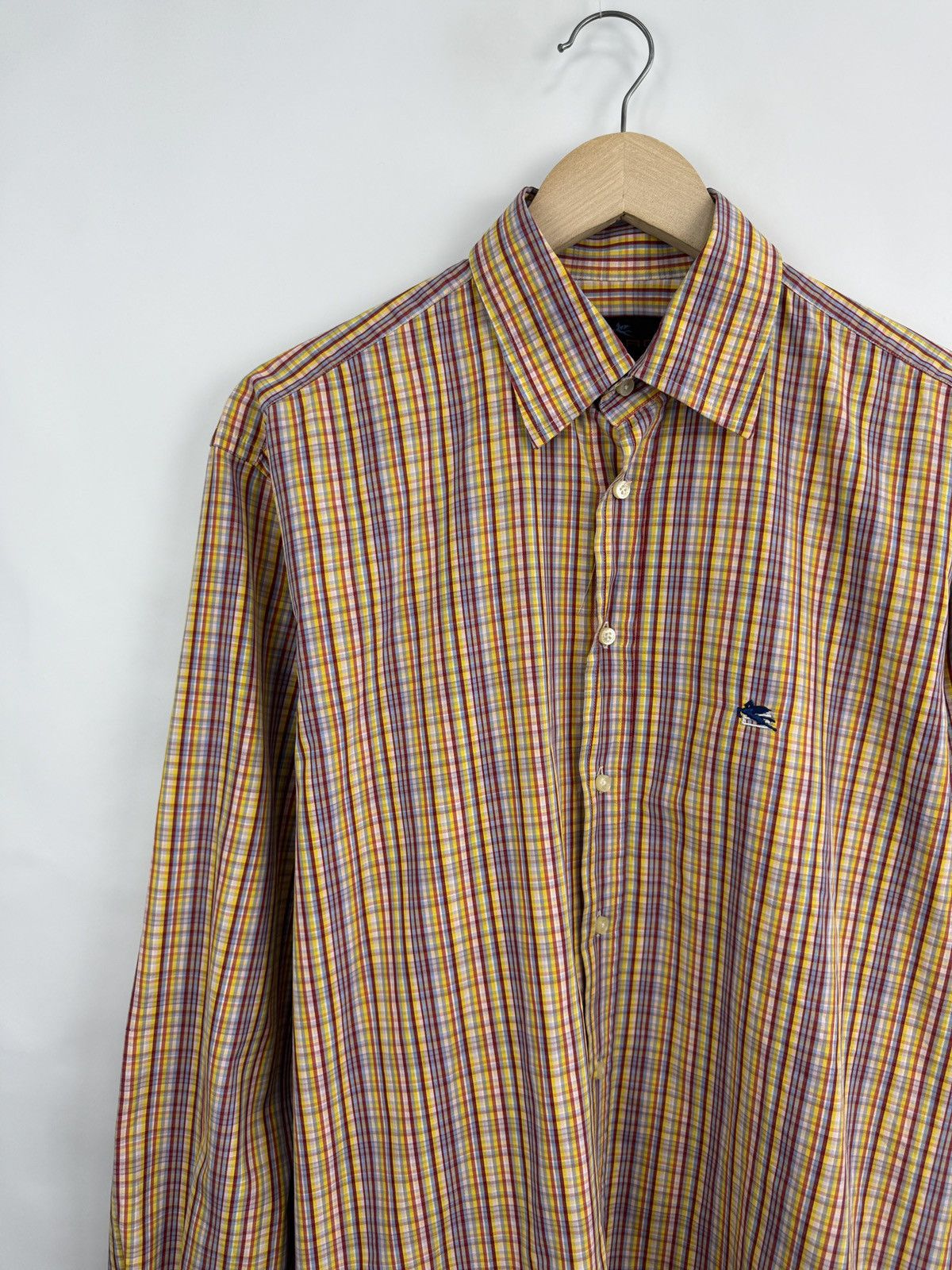 Etro 🇮🇹 Vintage 90s Etro Luxury Shirt Made in Italy Rare Retro Y2K Size US L / EU 52-54 / 3 - 2 Thumbnail