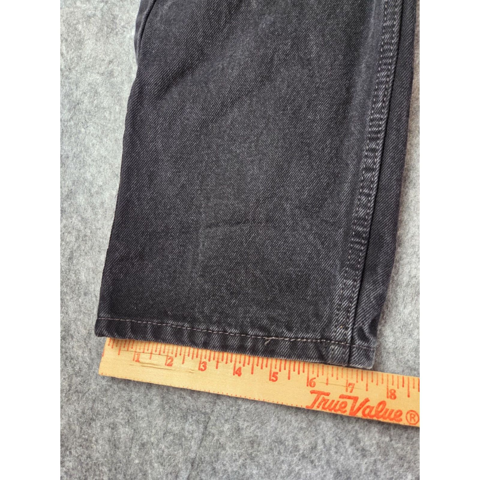 Vintage Levi Strauss 505 Jeans Straight Regular Fit Men's 36x30 Black Denim Pants Straight Leg Regular Waist 36in Jeans Mens Size US 36 / EU 52 - 7 Thumbnail