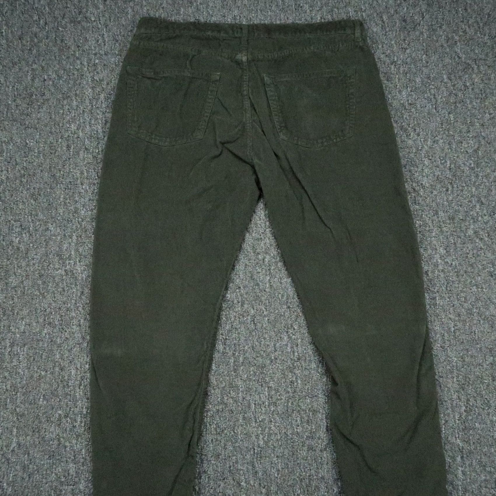 Sid Mashburn Sid Mashburn Green Corduroy Pants Mens 34x27 5 Pocket Flat Front Straight Cord Size US 34 / EU 50 - 5 Thumbnail