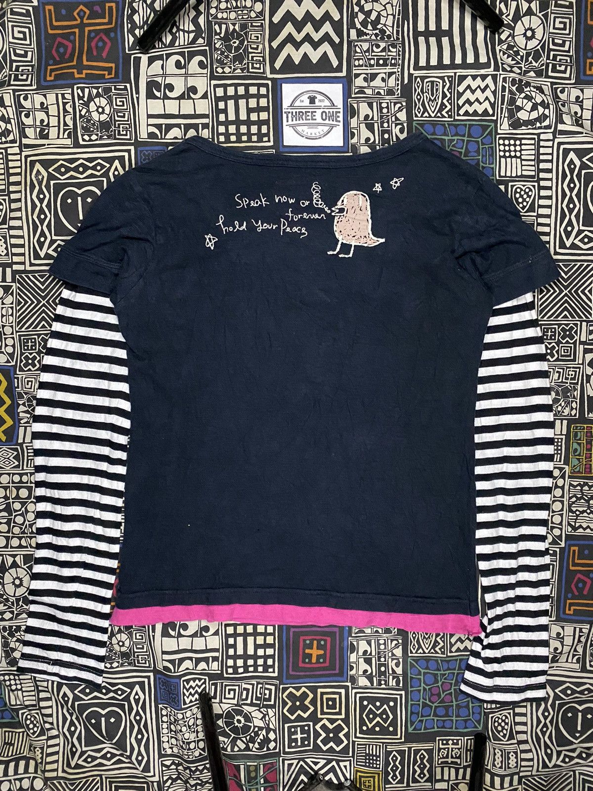 Le Grande Bleu (L.G.B.) Space Opera Triple Colar Double Layer Stripe T shirt Size L / US 10 / IT 46 - 8 Thumbnail