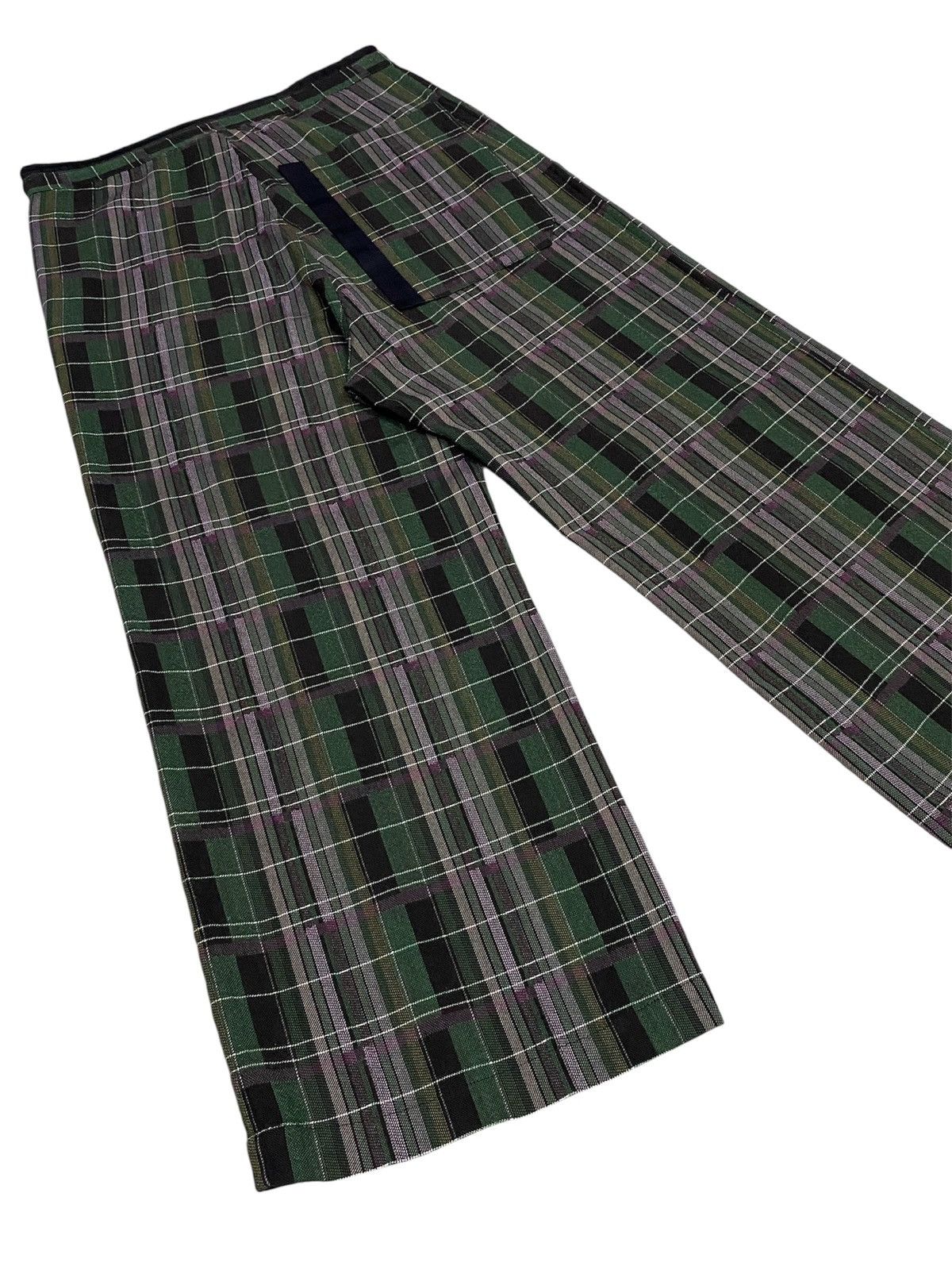 Y's Y’s Yohji Yamamoto Tartan Check Wide-Leg Trousers Size US 31 - 21 Thumbnail
