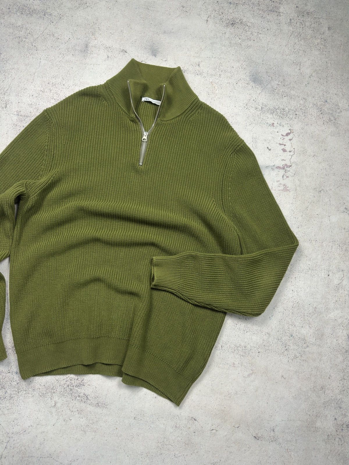 Zara Zara Cotton Half Zip Sweater Size XL Size US XL / EU 56 / 4 - 2 Thumbnail