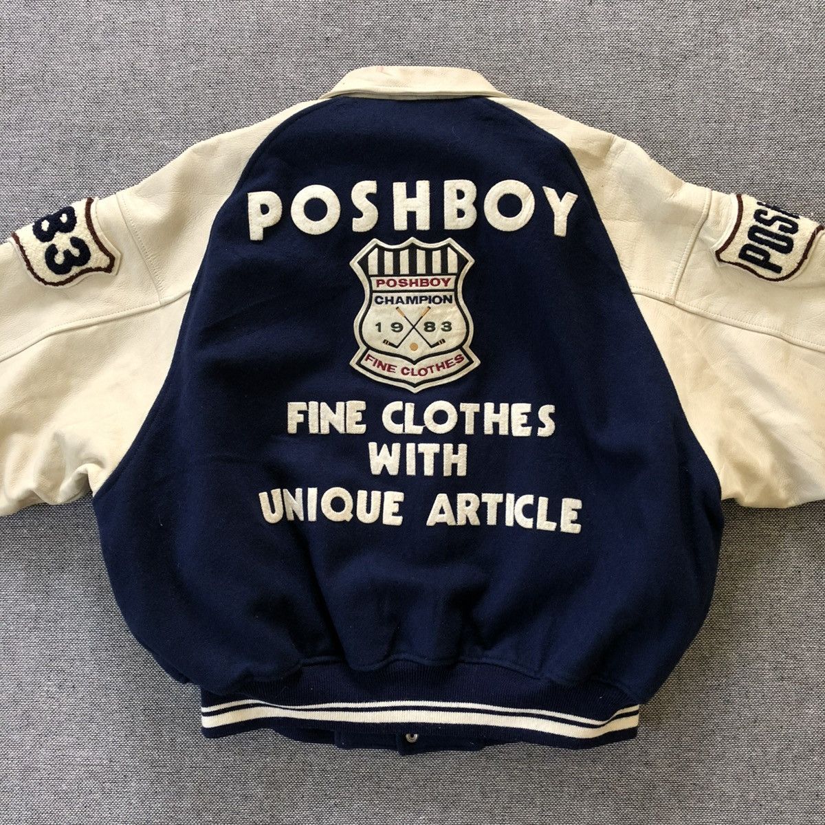 Leather Posh Boy Wool Vintage Varsity Size US M / EU 48-50 / 2 - 6 Thumbnail