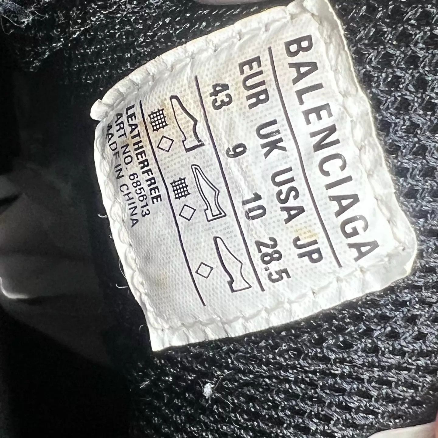 Balenciaga Balenciaga Tire Black 43 Size US 10 / EU 43 - 8 Thumbnail