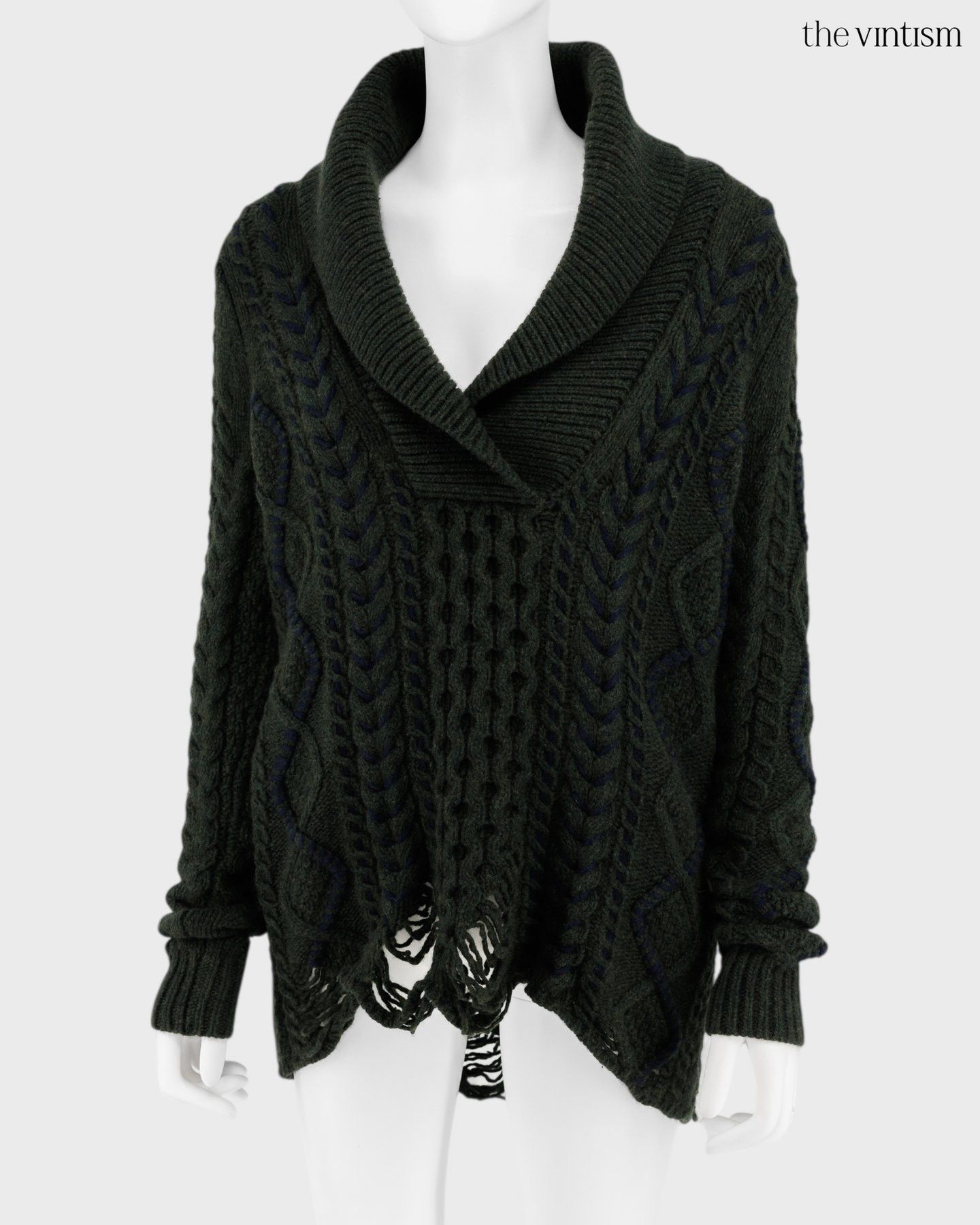 Gabriela Hearst Gabriela Hearst Archival Wool & Cashmere Distressed Sweater Size S / US 4 / IT 40 - 3 Thumbnail