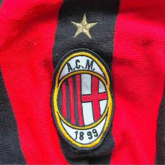 Vintage AC Milan Soccer Long Sleeve Jersey Sweater - M, Italy 🇮🇹 Size US M / EU 48-50 / 2 - 5 Thumbnail