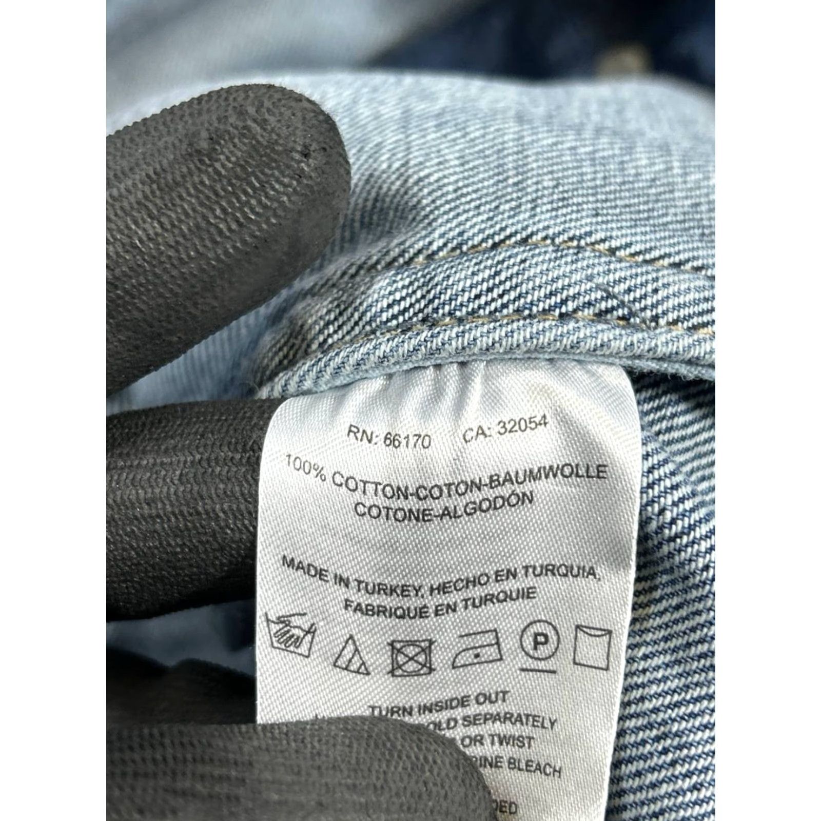 Vintage Pilcro Jacket Womens XS Blue Cotton Denim Shirt Womens XS Blue Pilcro Jacket Denim Cotton Solid Casual Spring Fall Summer Regular Mens Women? Size XS / US 0-2 / IT 36-38 - 4 Thumbnail
